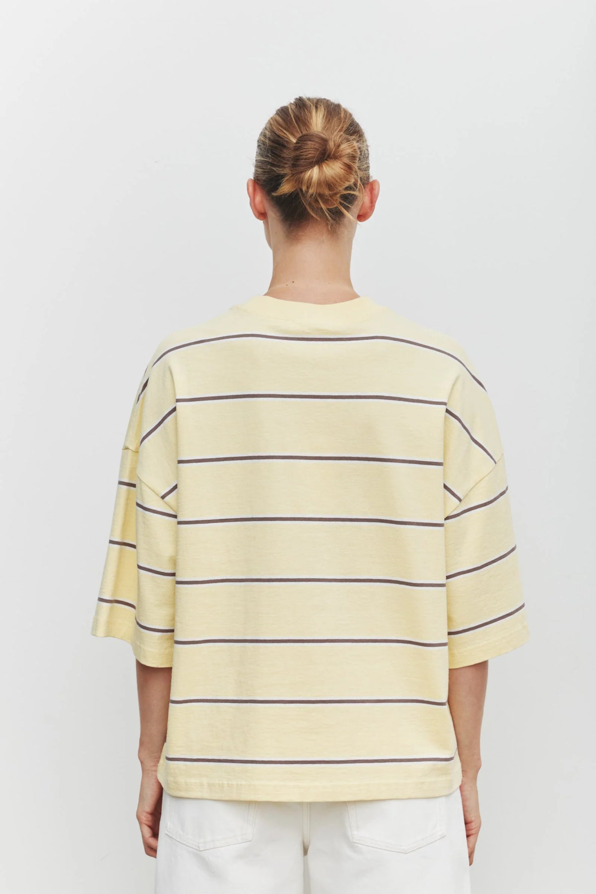 Assembly Label Nora Cotton Oversized Tee - Rind Stripe