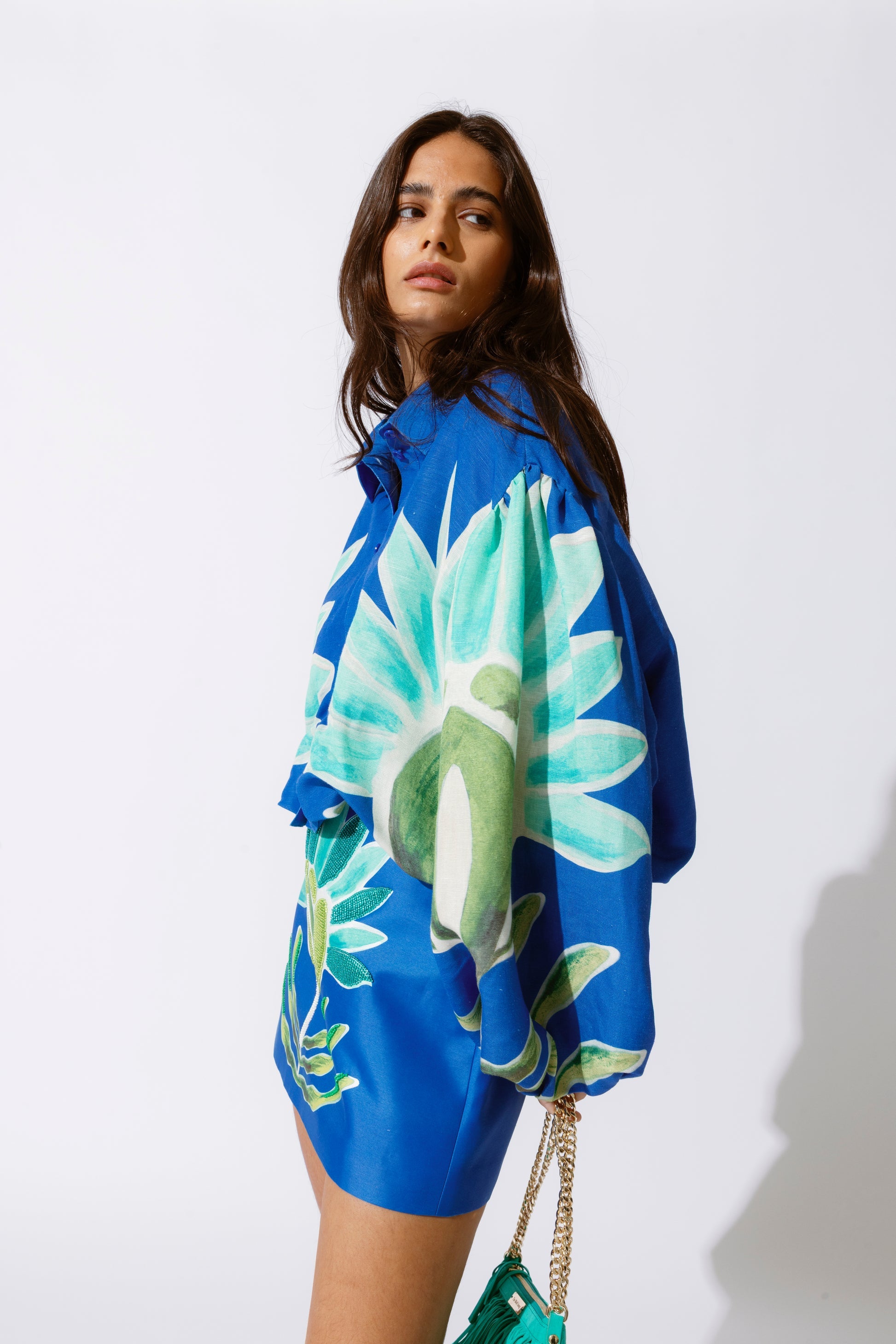 The Wolf Gang Solsana Mini Skirt - Fern