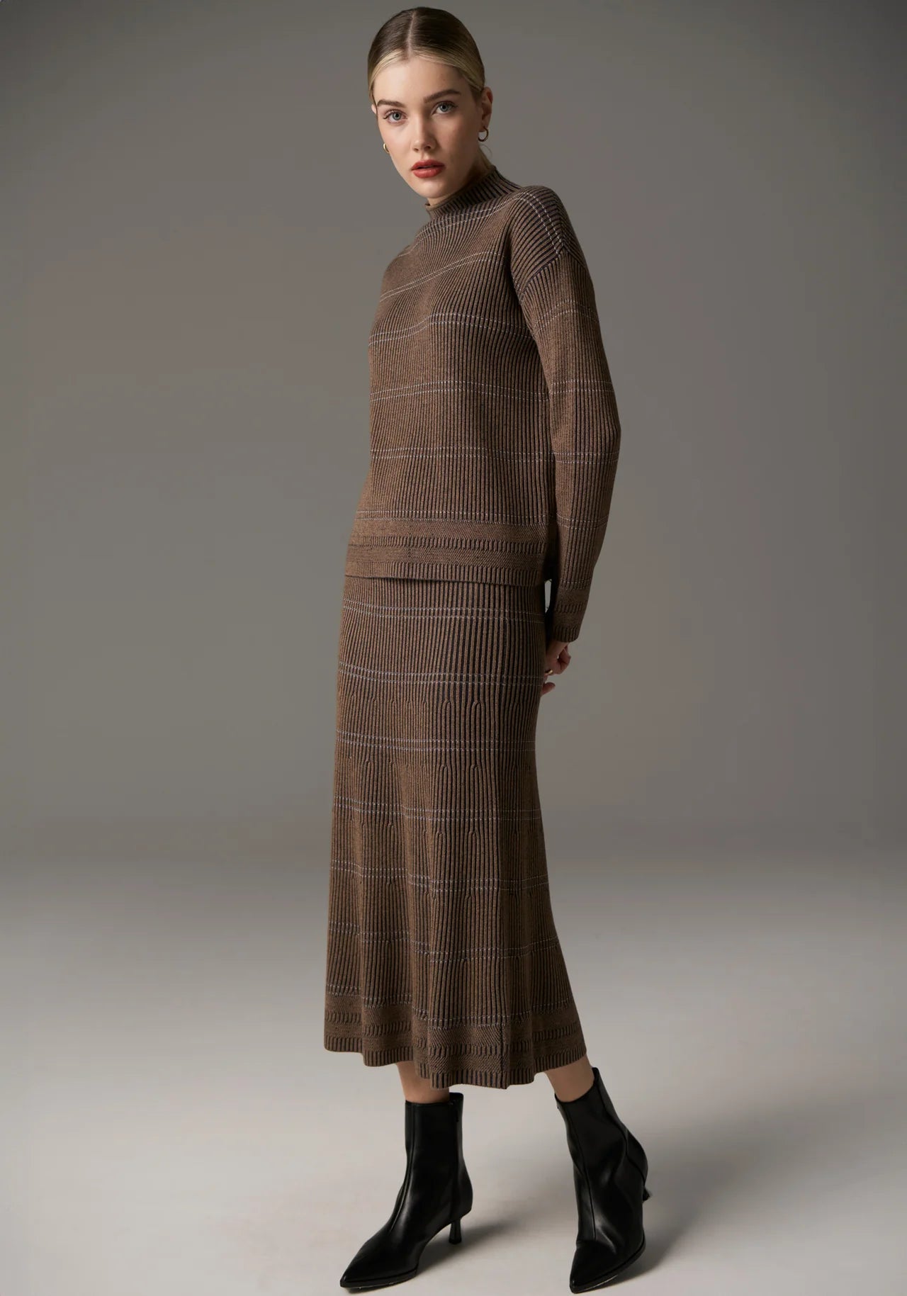POL Lara Skirt - Toffee/Ink