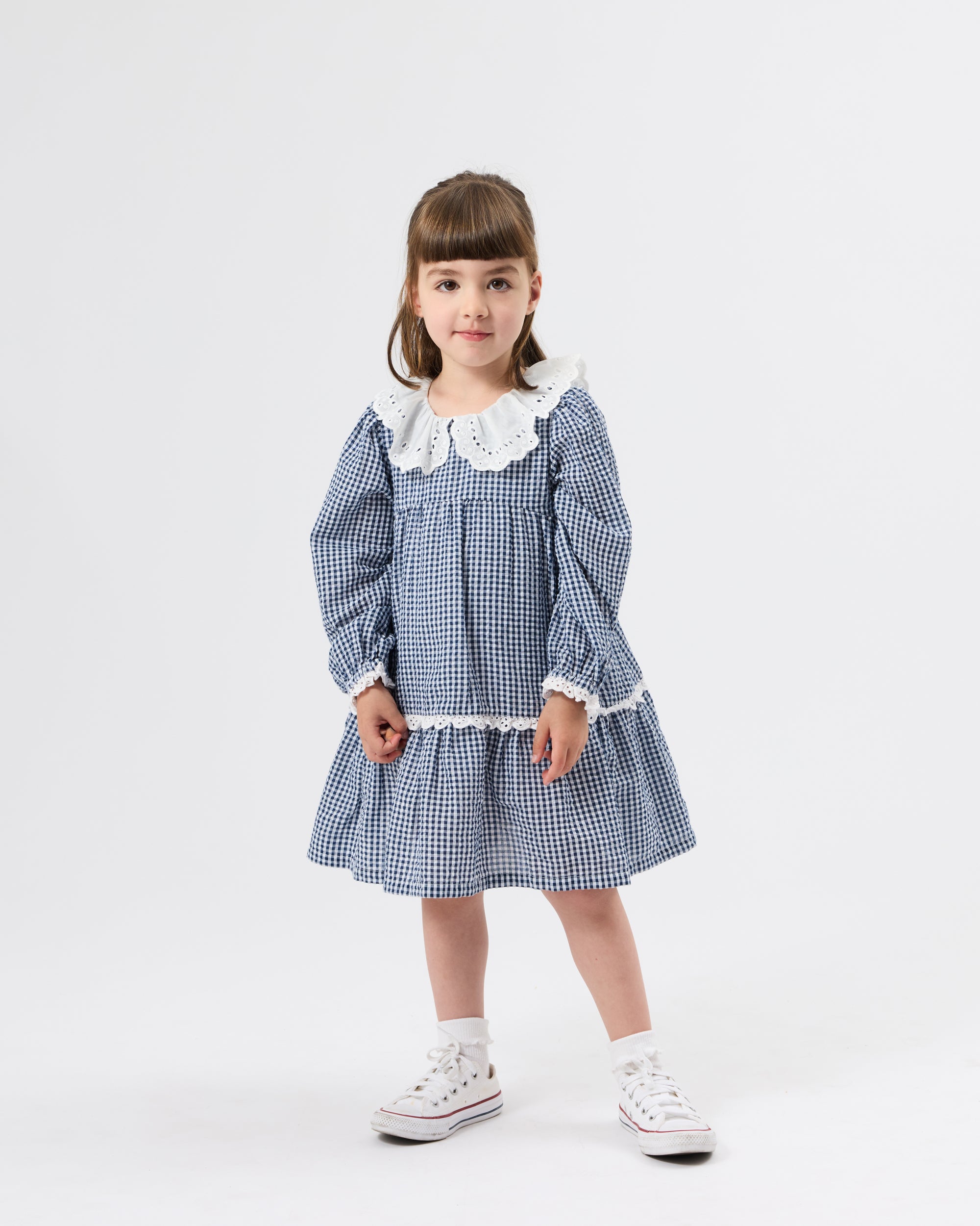 Goldie + Ace Gingham Collared Dress