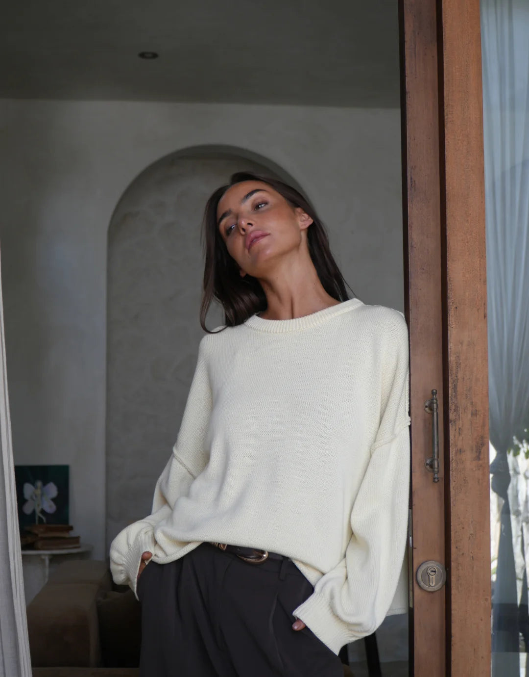 Luna Lane The Juni Sweater - Soft Cream