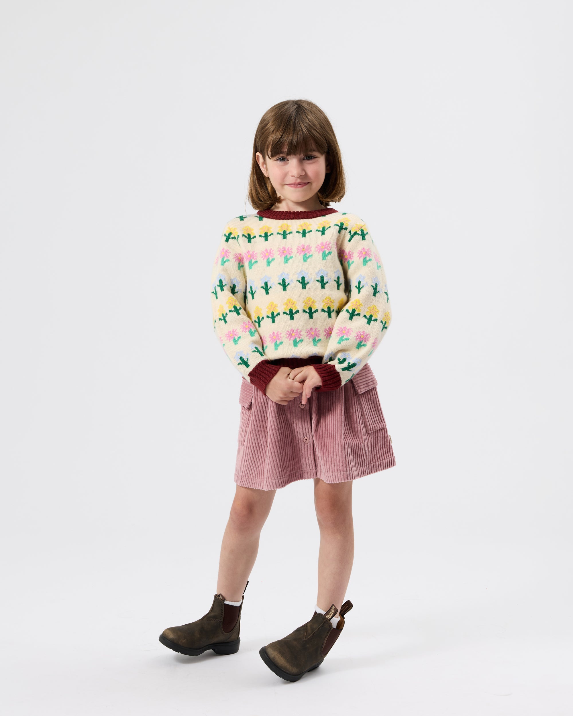 Goldie + Ace Flower Garden Knit Jumper