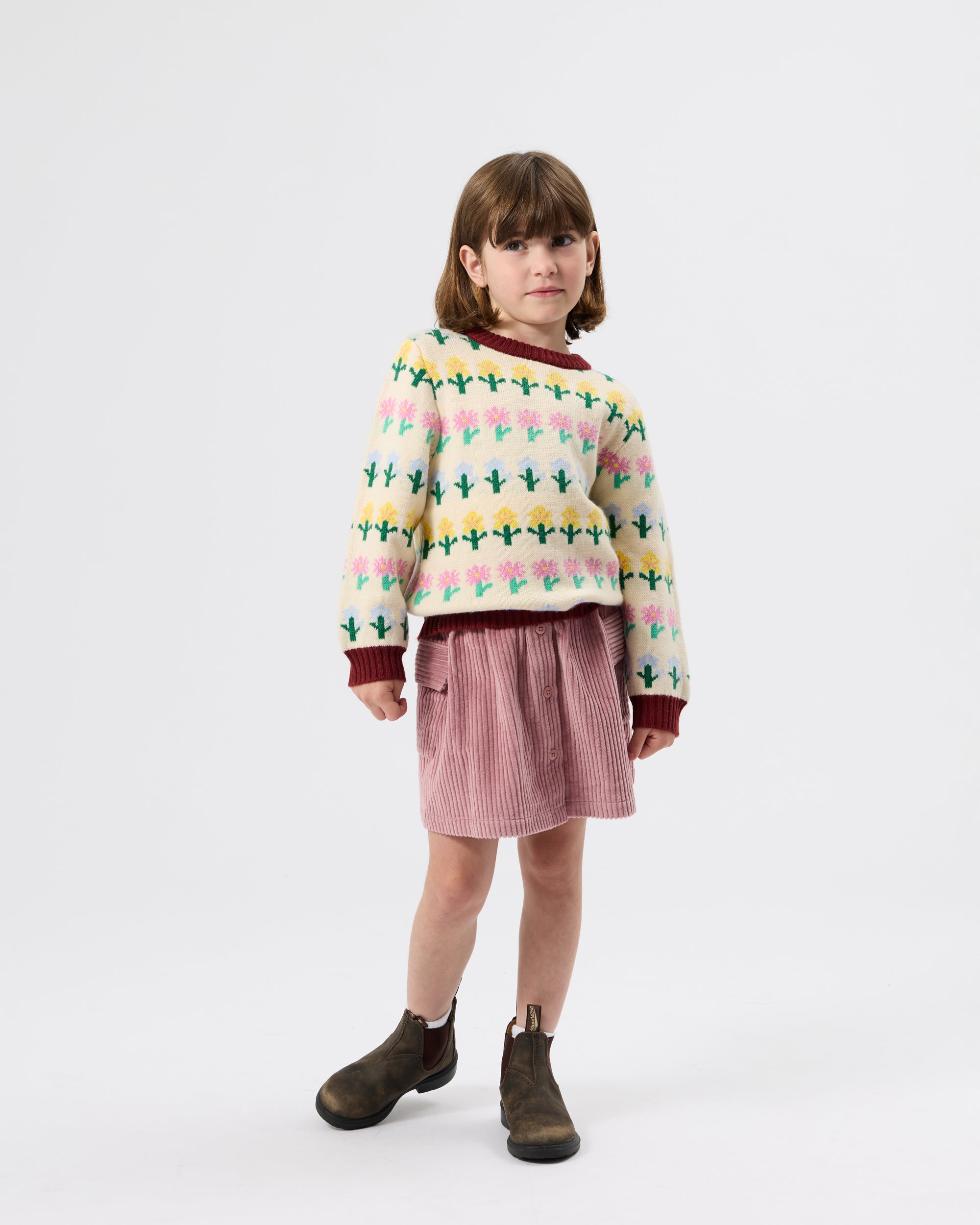 Goldie + Ace Corduroy Pocket Skirt - Dusty Pink