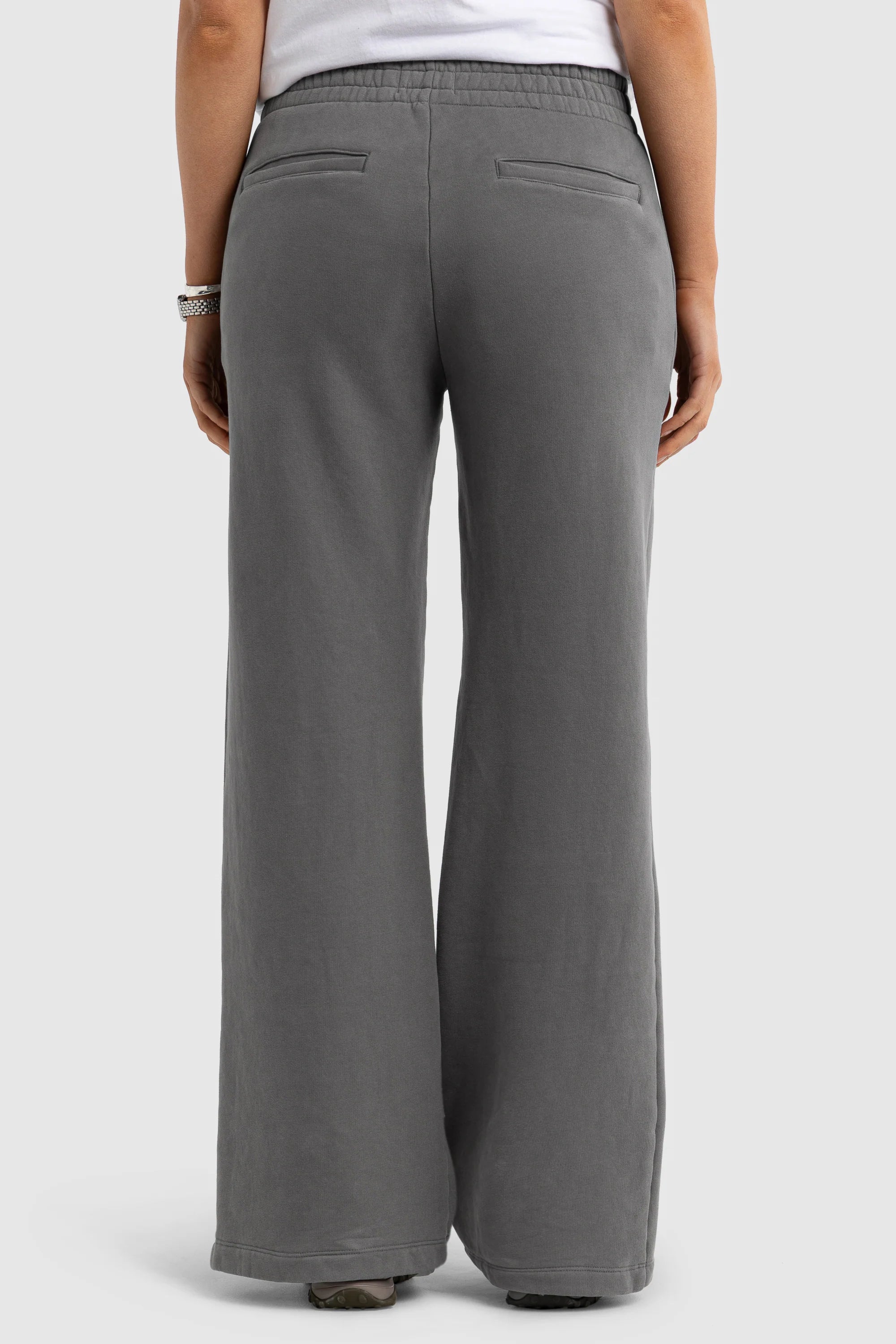 ORTC Ashley Zip Hem Track Pant - Washed Grey