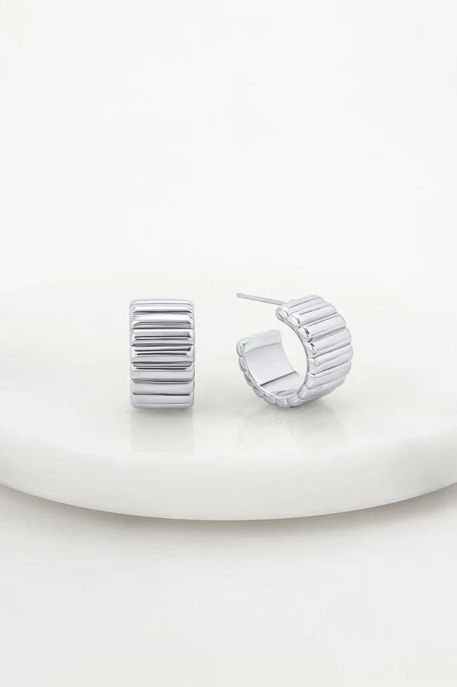 Zafino Harlow Hoop - Silver