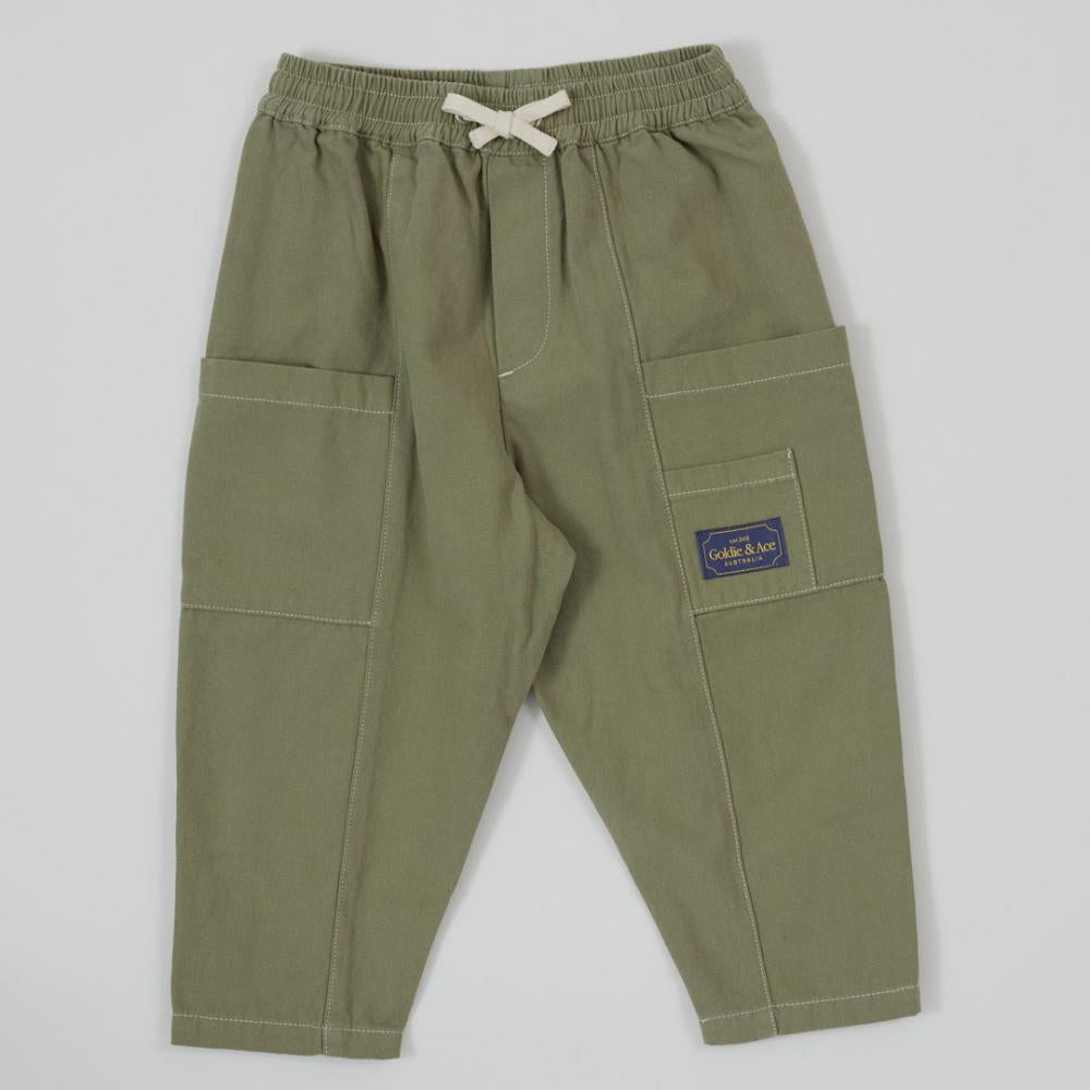 Goldie + Ace Carpenter Utility Kit Pocket Pant - Sage