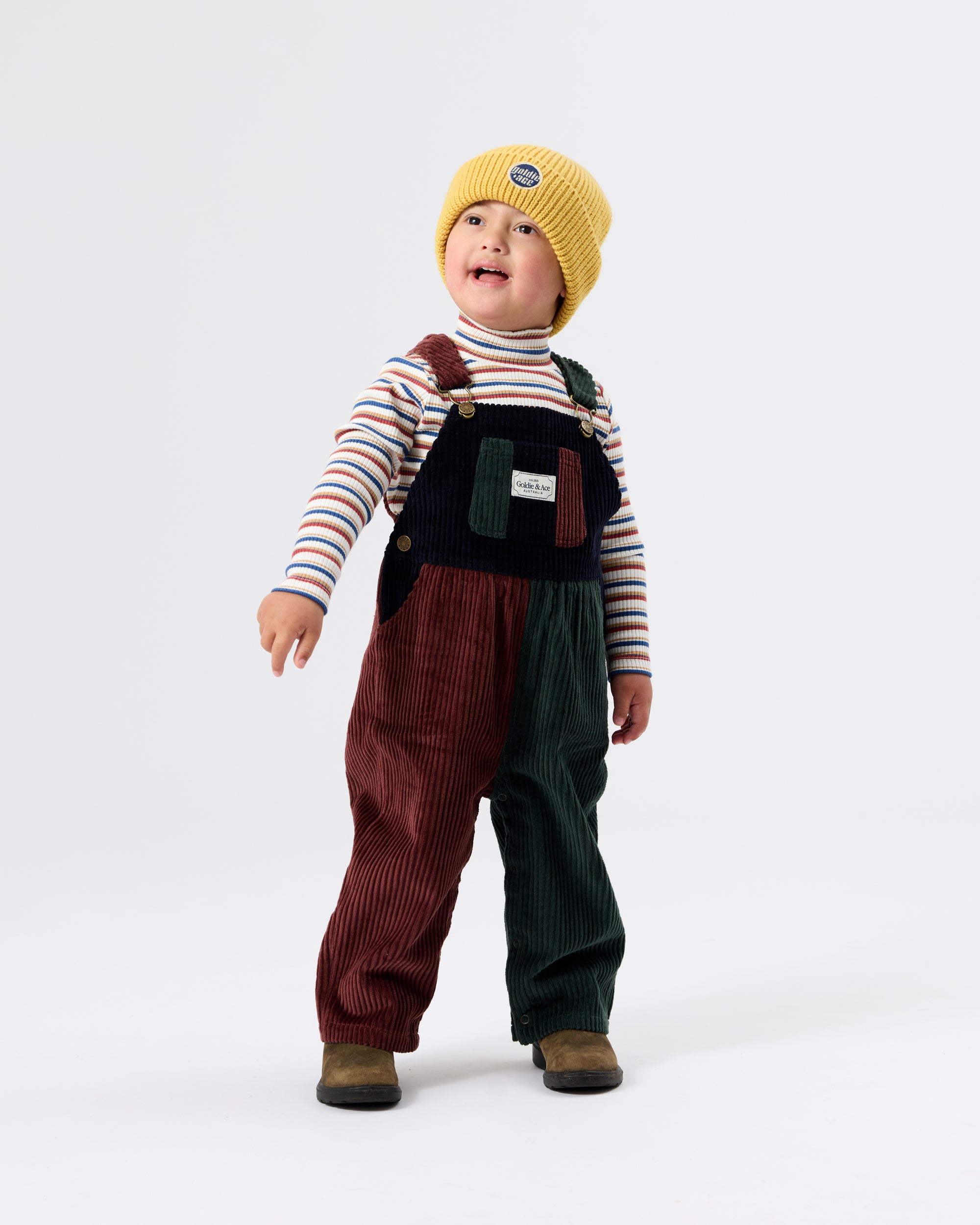 Goldie + Ace Embroidered Rib Skivvy Outback Stripe