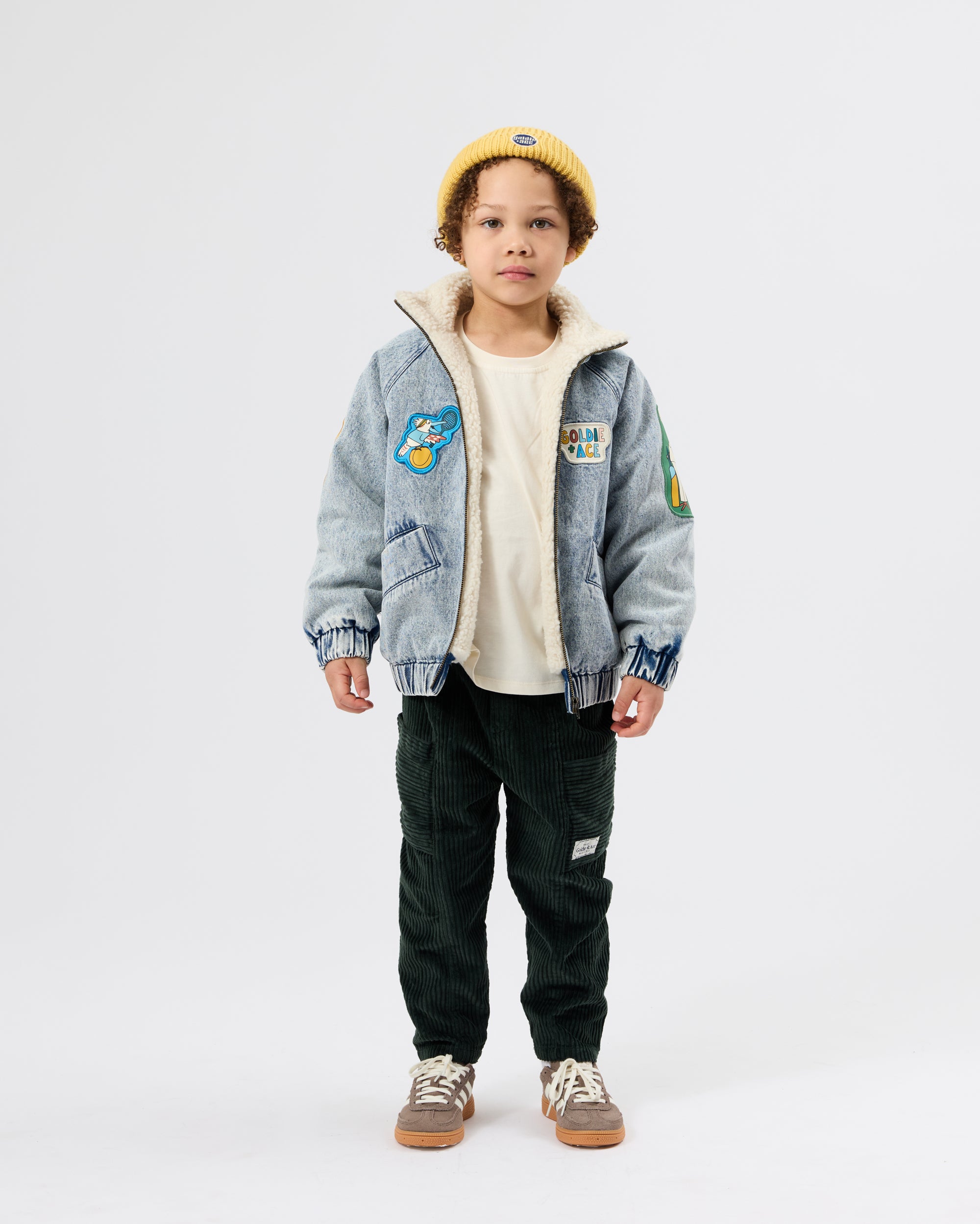 Goldie + Ace Ari Denim Sherpa Jacket