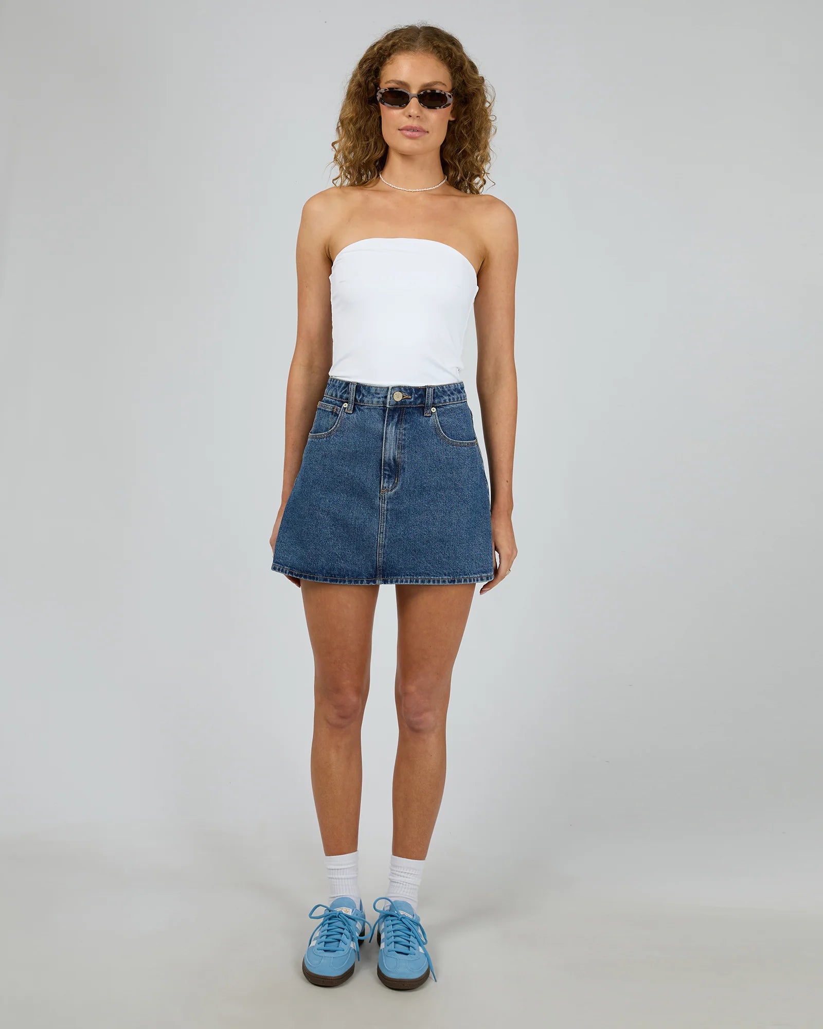 Abrand Aline Skirt Bella - MidBlue