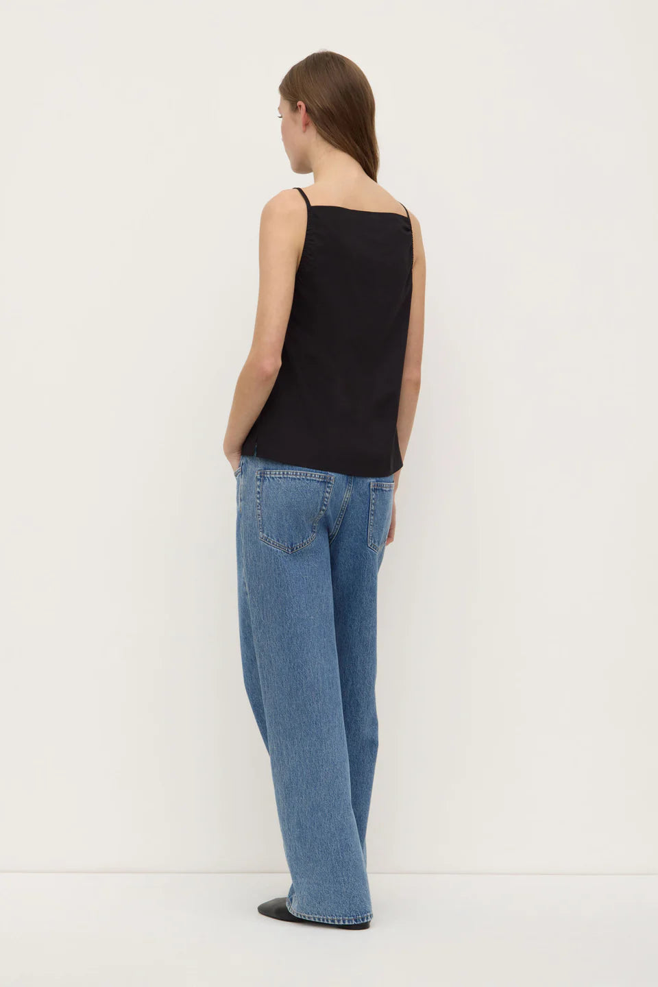 Assembly Label Annie Poplin Tank - Black