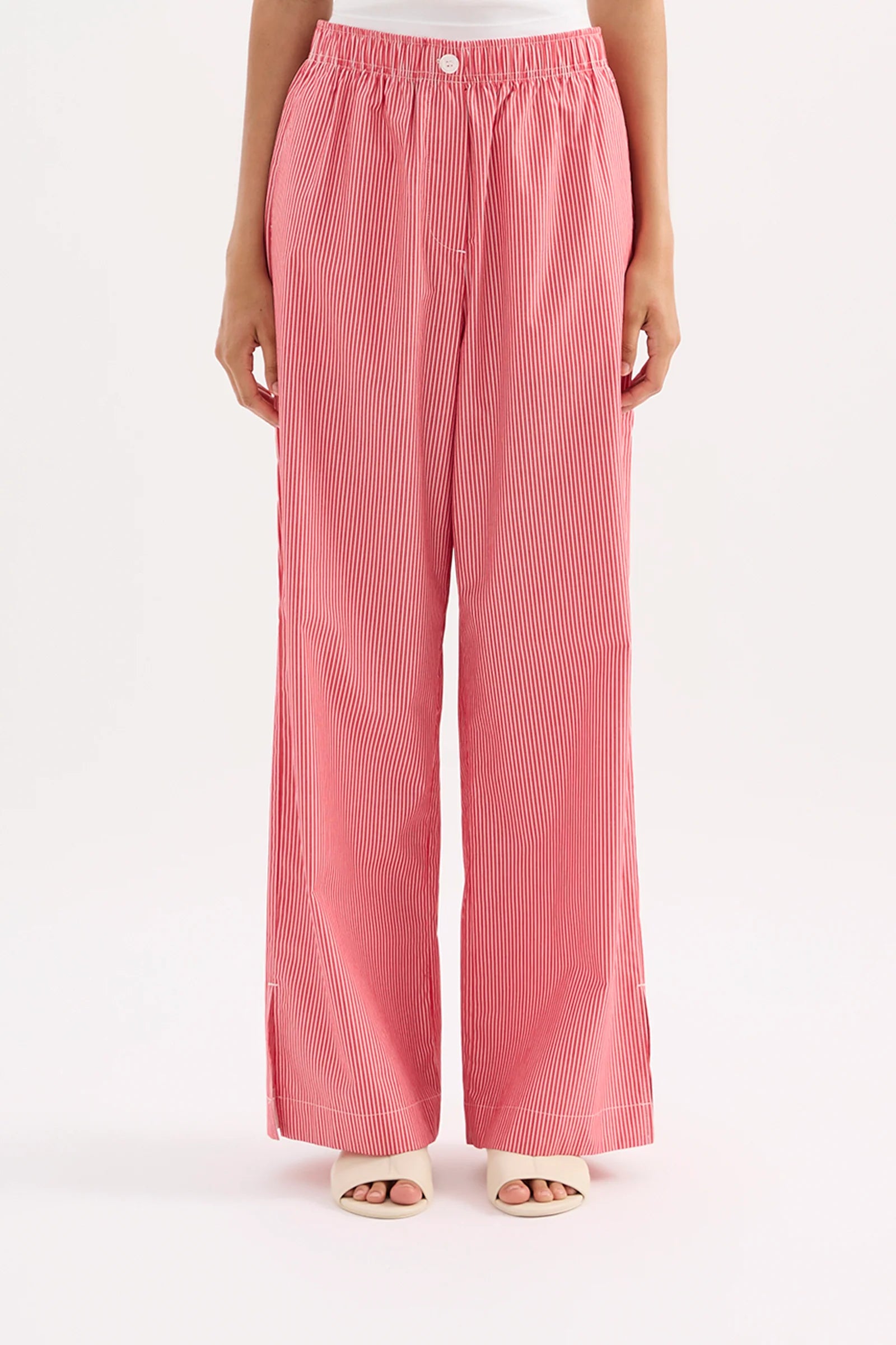 Nude Lucy Anouk Stripe Pant - Red