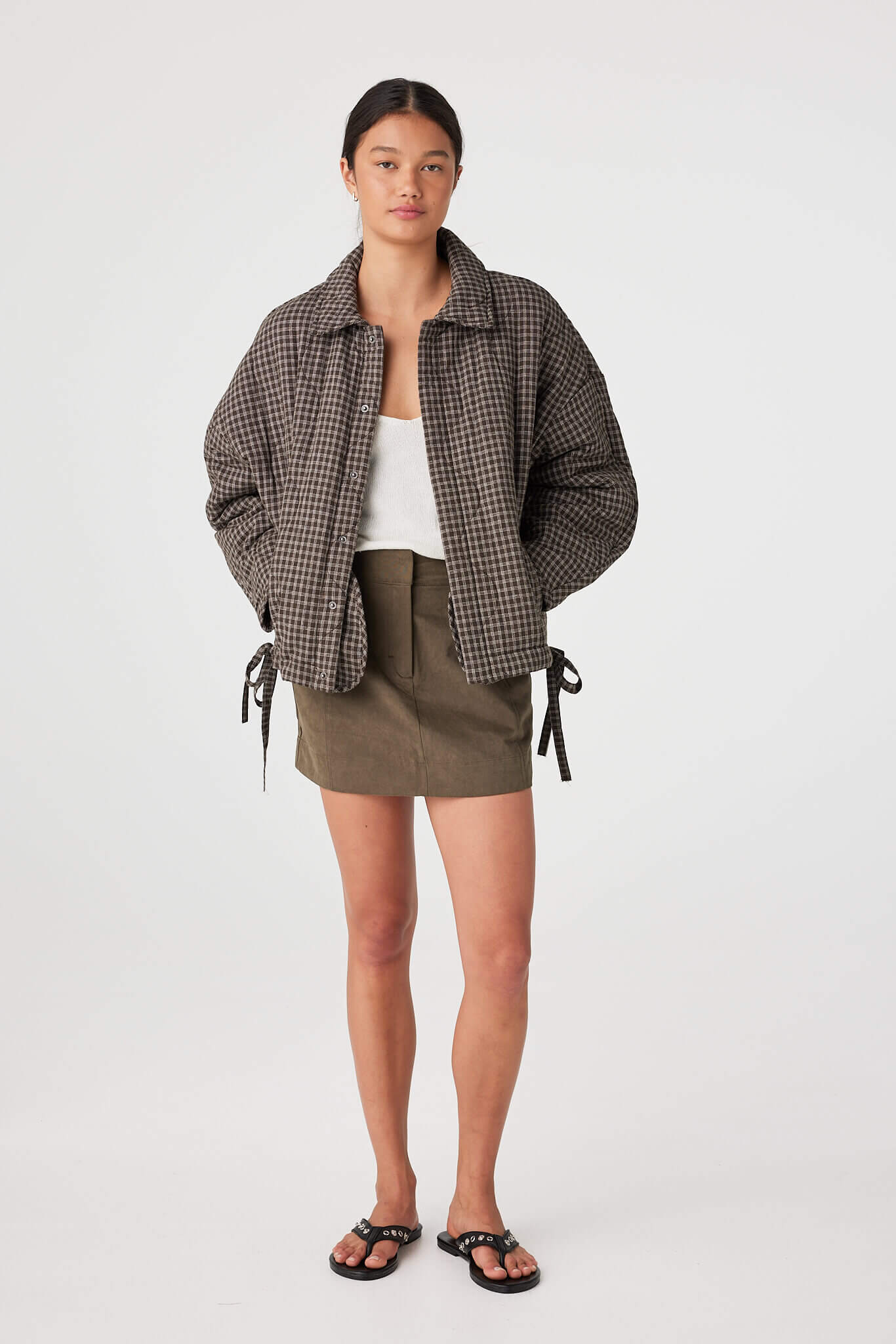 Arcaa Matteo Jacket - Espresso Check COMING SOON