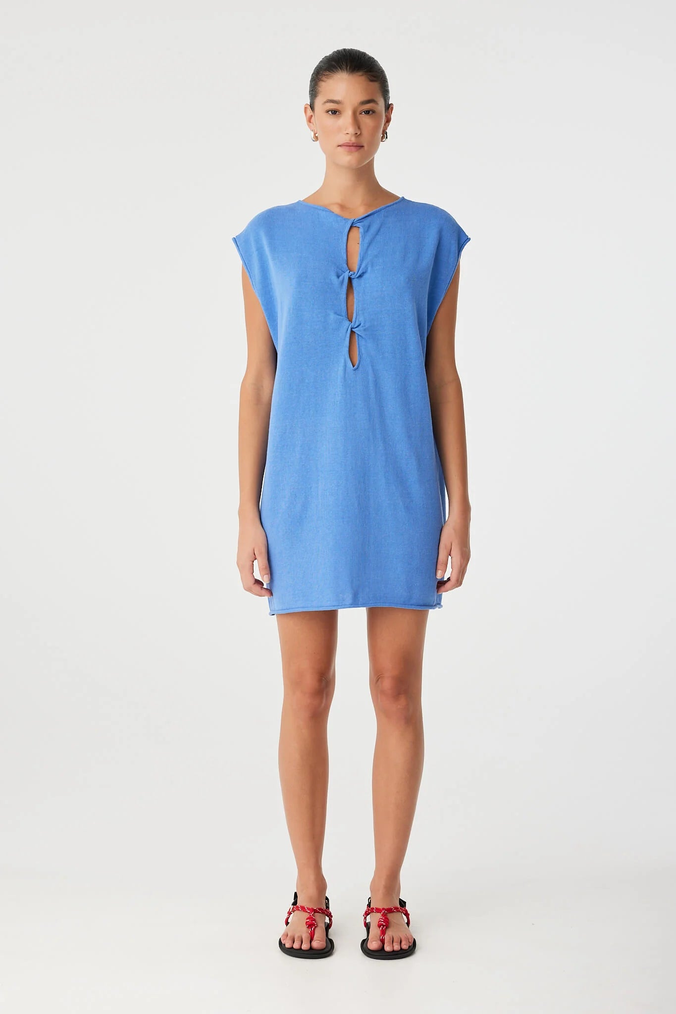 Arcaa Pala Reversible Mini Dress - Pacific Blue
