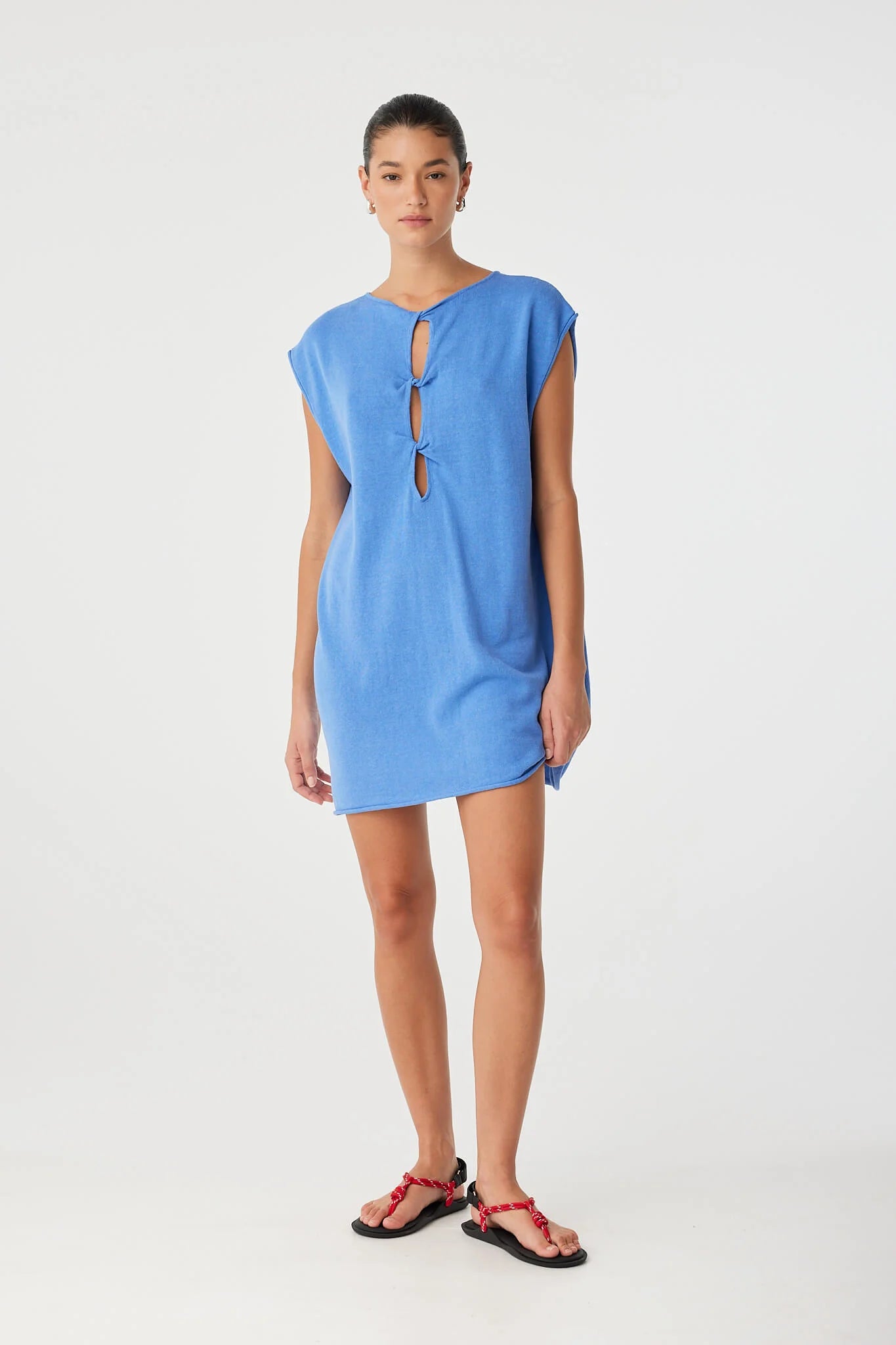 Arcaa Pala Reversible Mini Dress - Pacific Blue