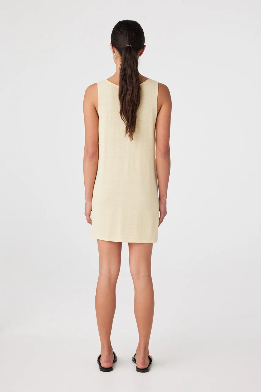 Arcaa Paloma Mini Dress - Butter