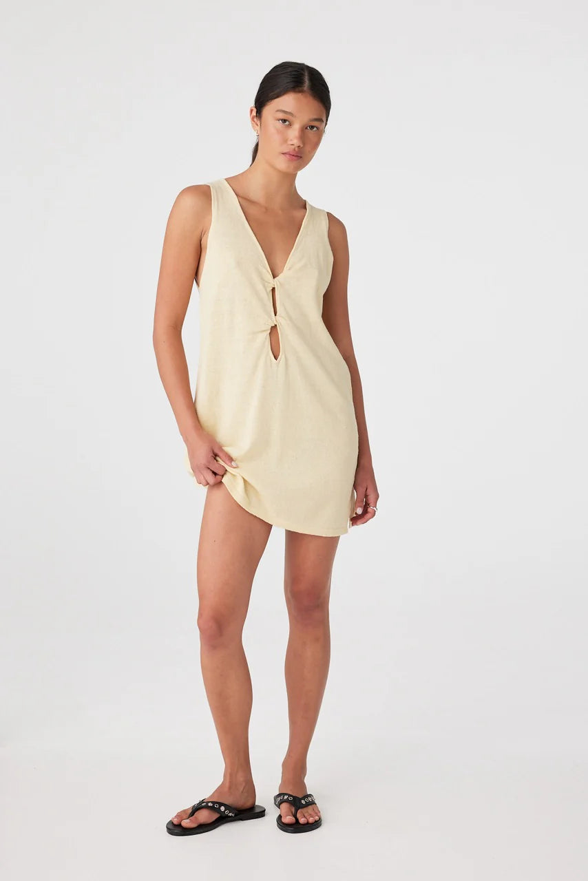 Arcaa Paloma Mini Dress - Butter