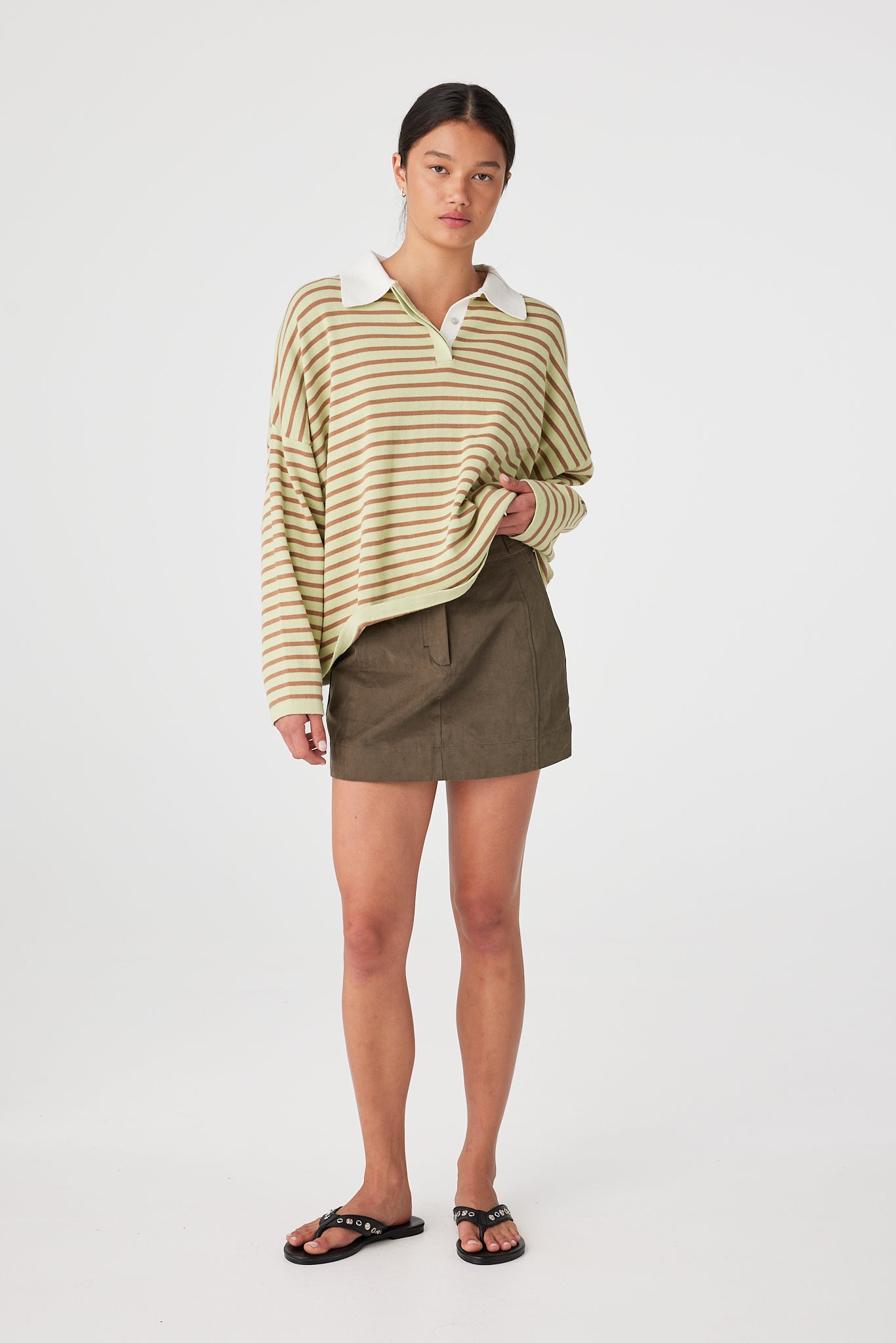 ARCAA Rayne Knit Jersey - Celery & Pecan