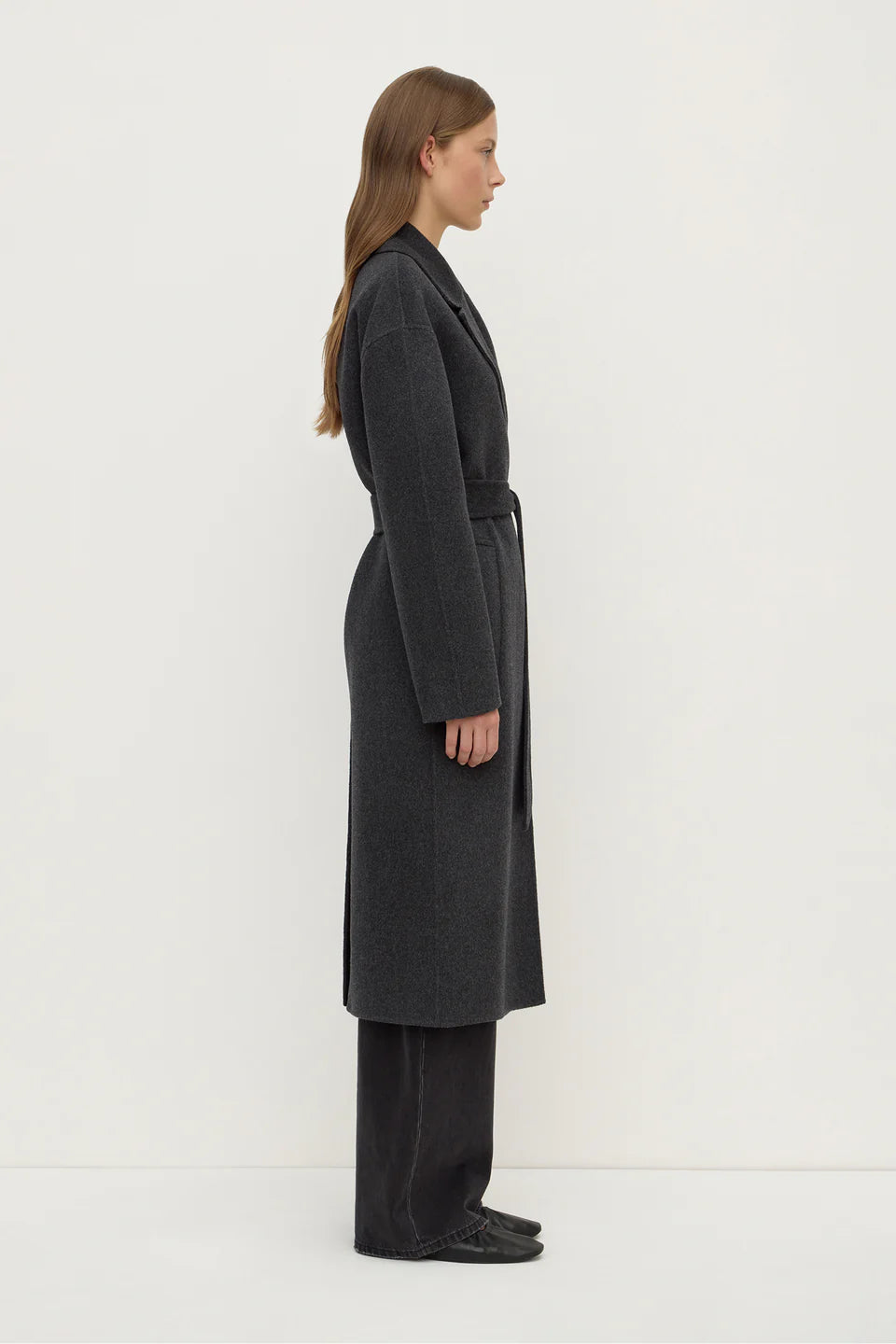 Assembly Label Ivy Wool Coat - Charcoal Marle