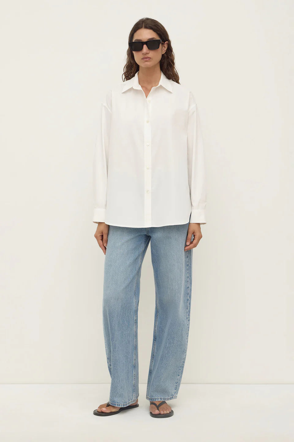 Assembly Label Marigold Poplin Shirt - White
