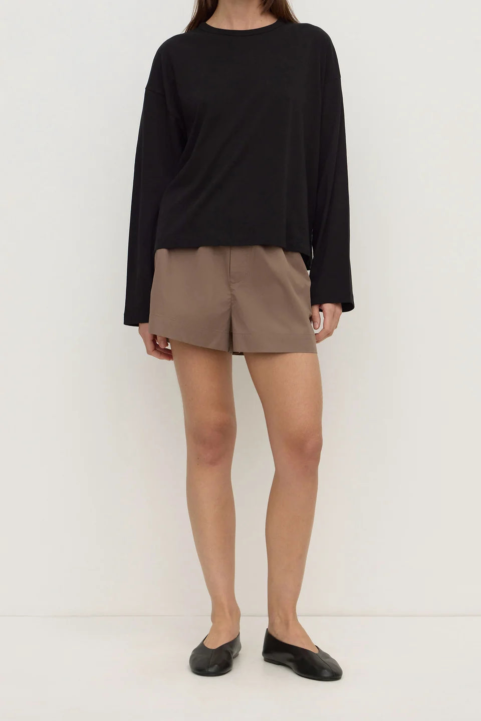Assembly Label Micha Poplin Short - Dark Sand