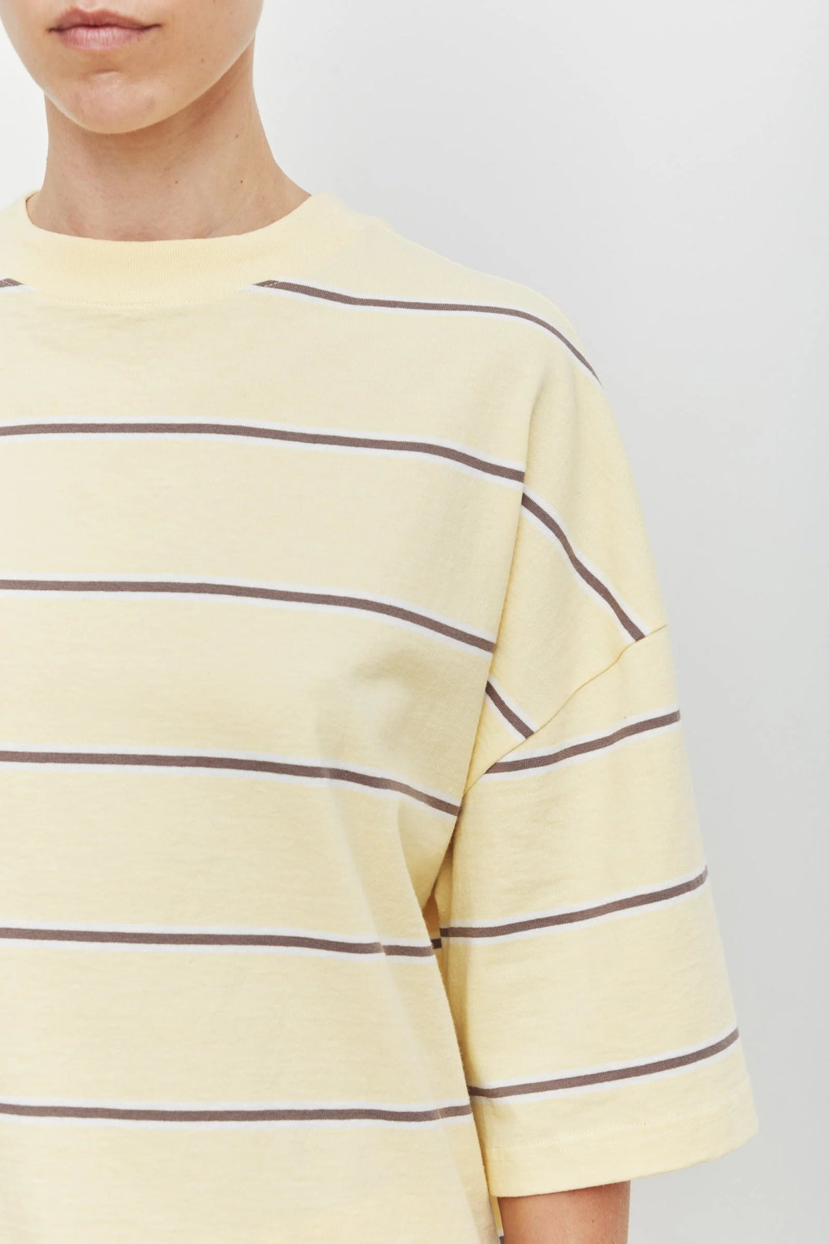 Assembly Label Nora Cotton Oversized Tee - Rind Stripe
