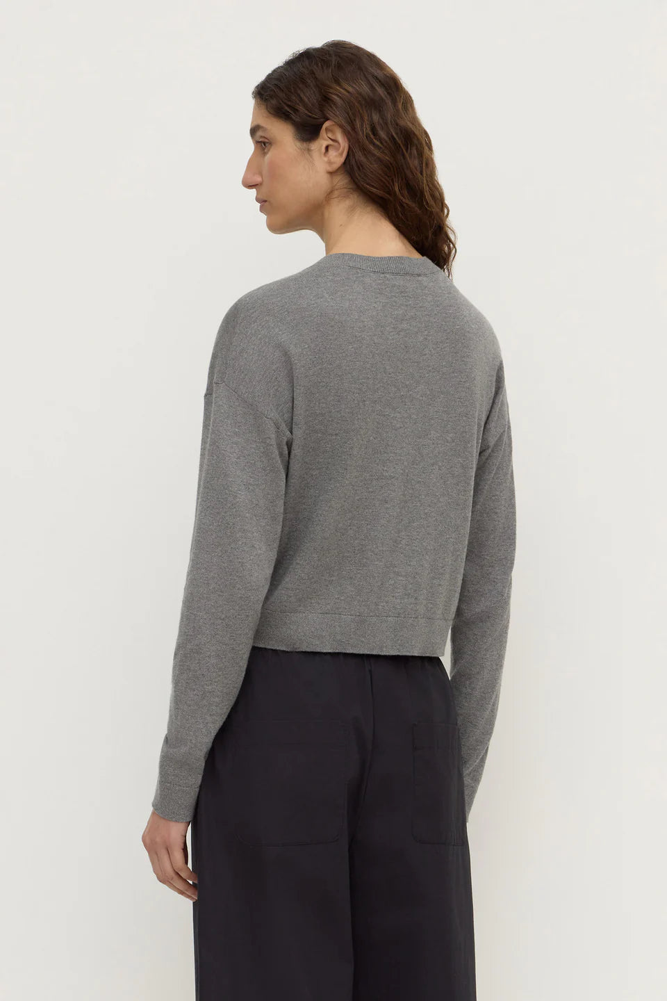 Assembly Label Orina Cashmere Cardigan - Grey Marle
