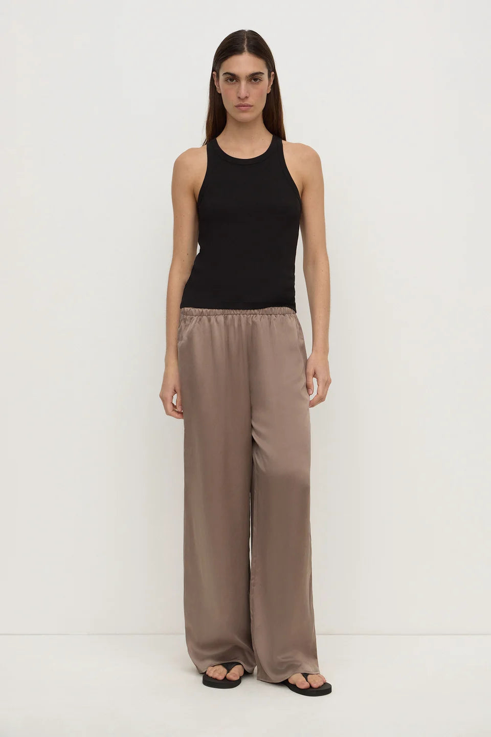 Assembly Label Pippa Silk Pant - Dark Pant