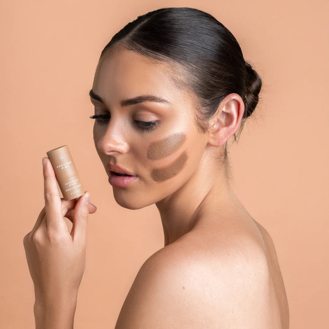Avocado Zinc SPF 50 Natural Bronzer - Medium Dark