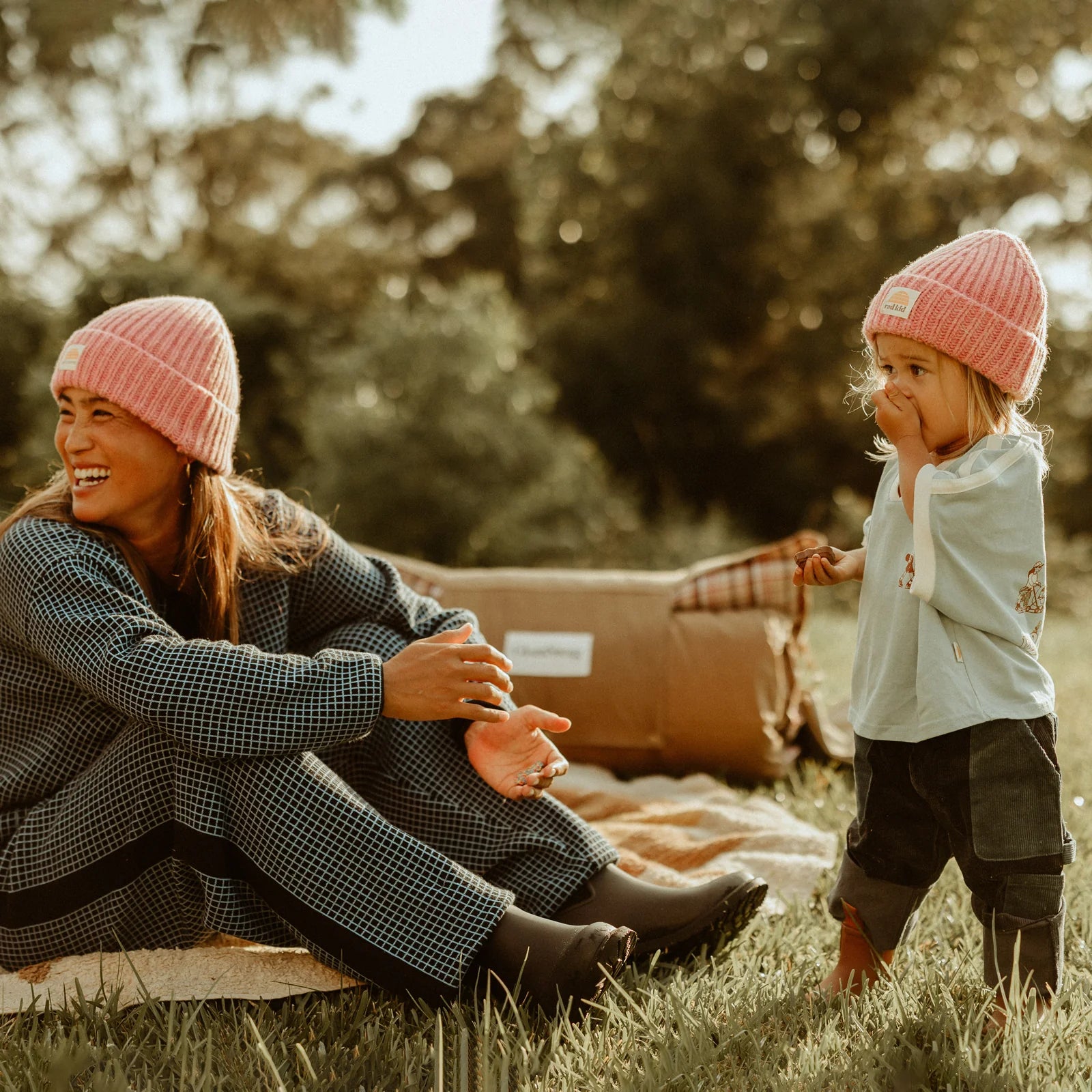 Banabae Rad Kid Merino Beani - Peony Pink