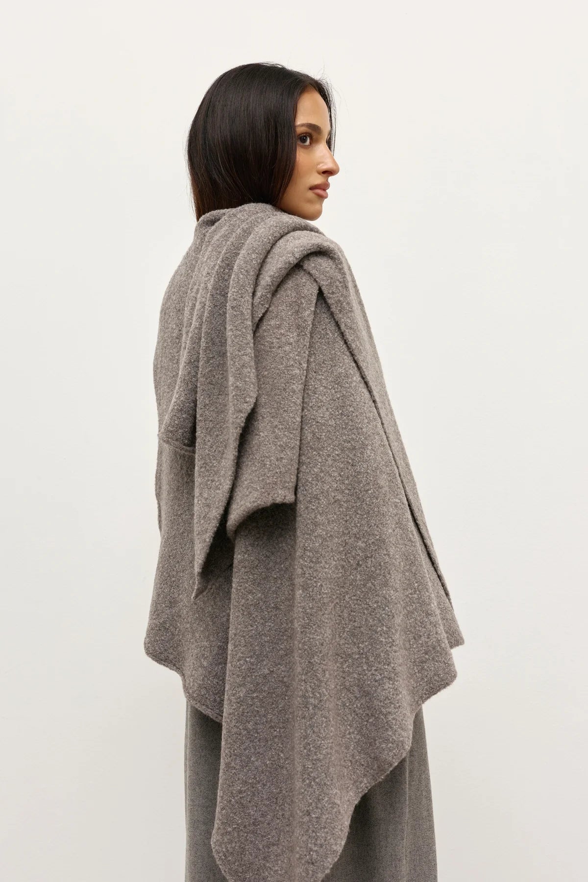 Bayse Soba Scarf - Beige Grey