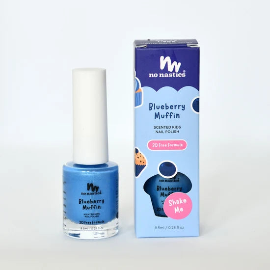 No Nasties Scented Kids Nail Polish - Blueberry Muffin