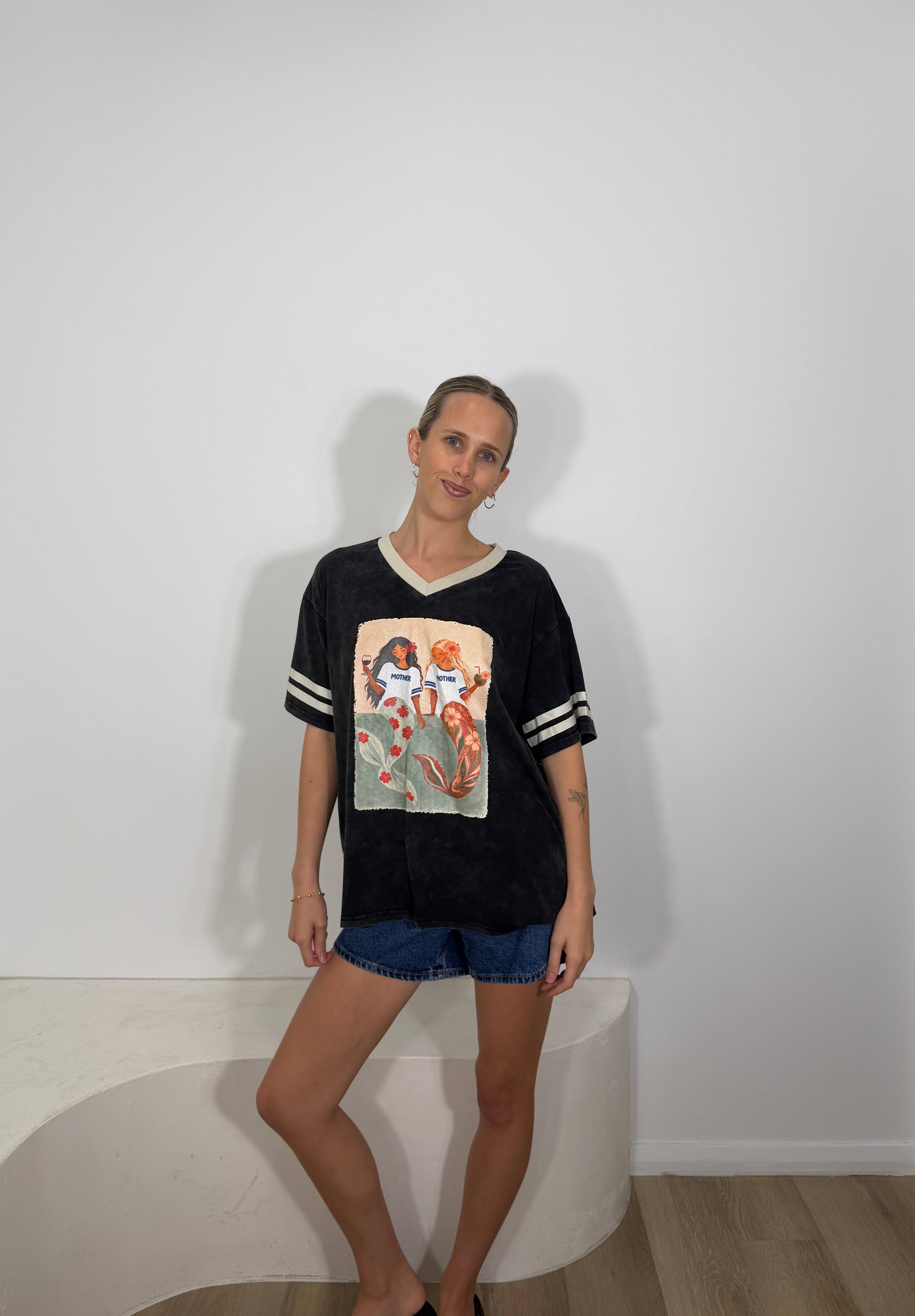 By Frankie Mother Mermaid Tee - Black