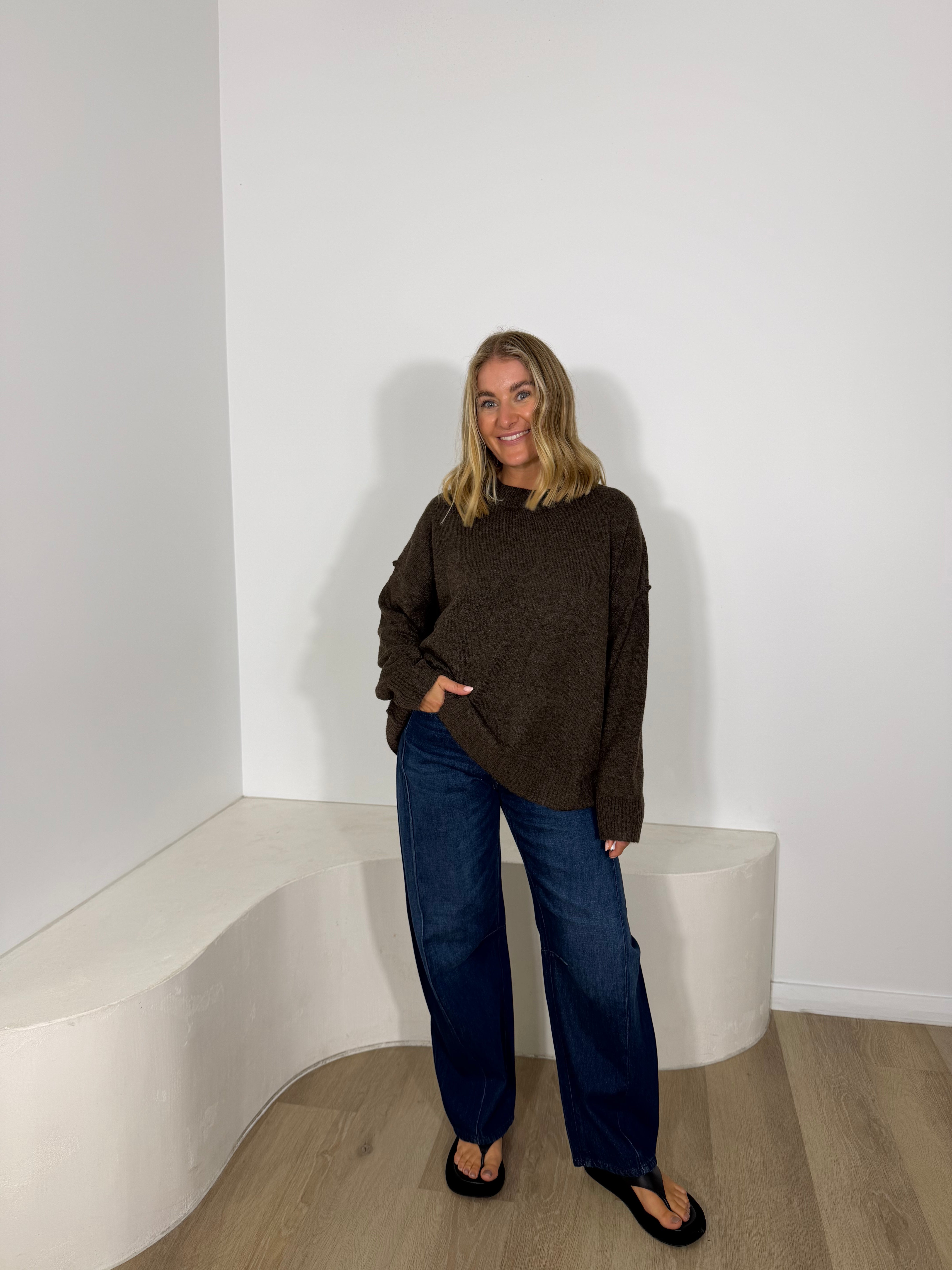 By Frankie Fluffy Knit - Chocolate