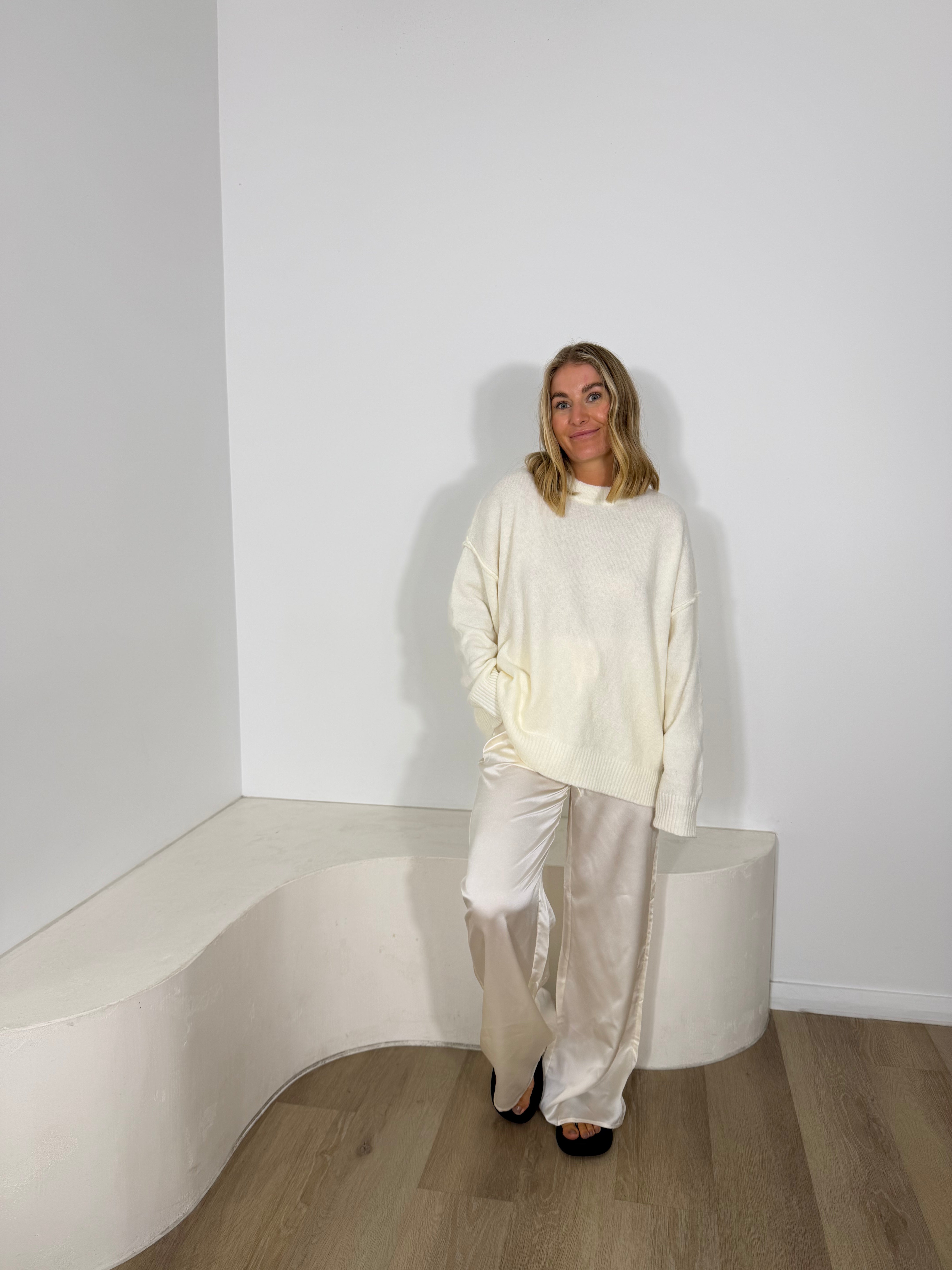 By Frankie Fluffy Knit - Cream