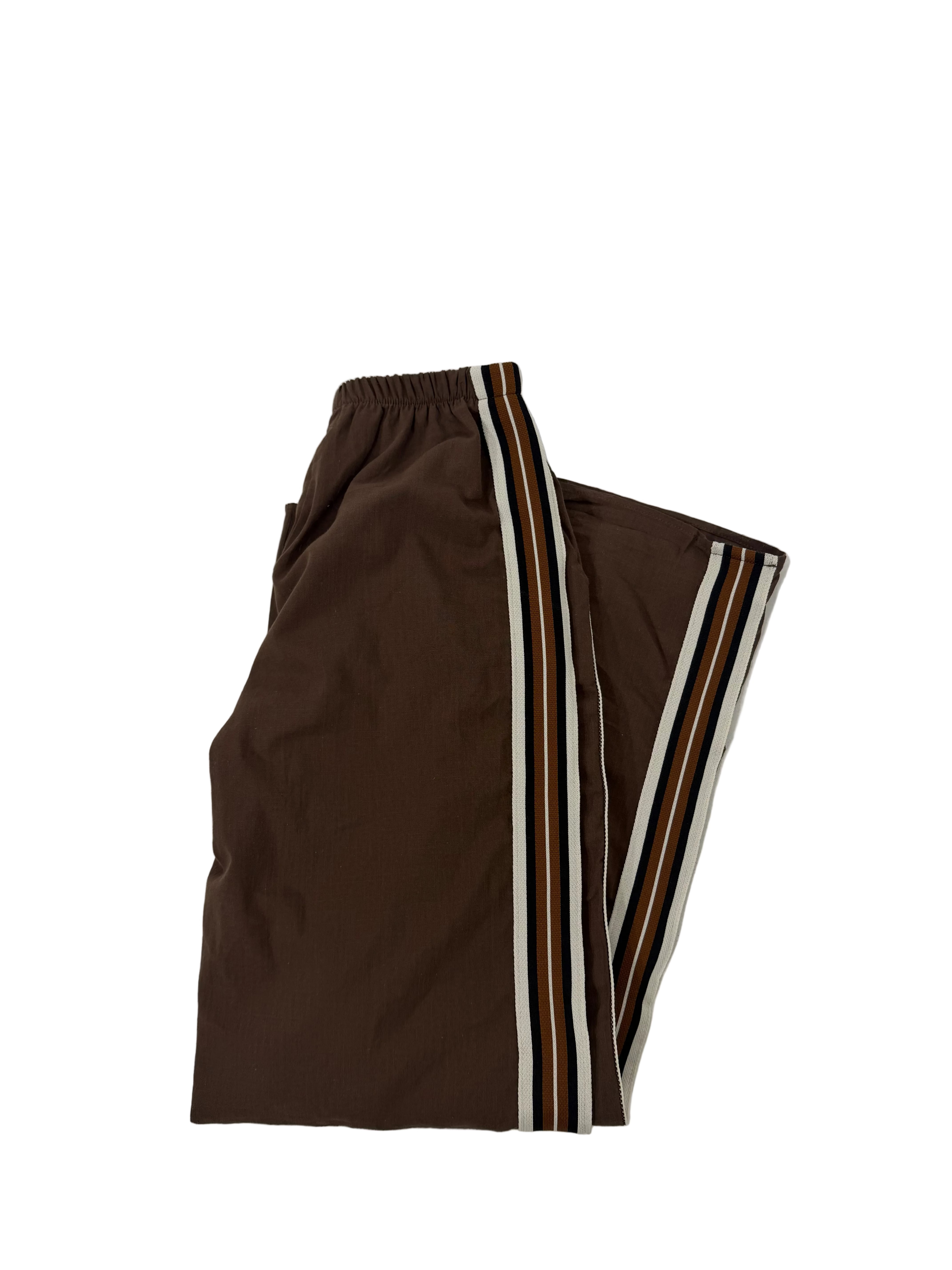 By Frankie Racer Stripe Pant - Chocolate
