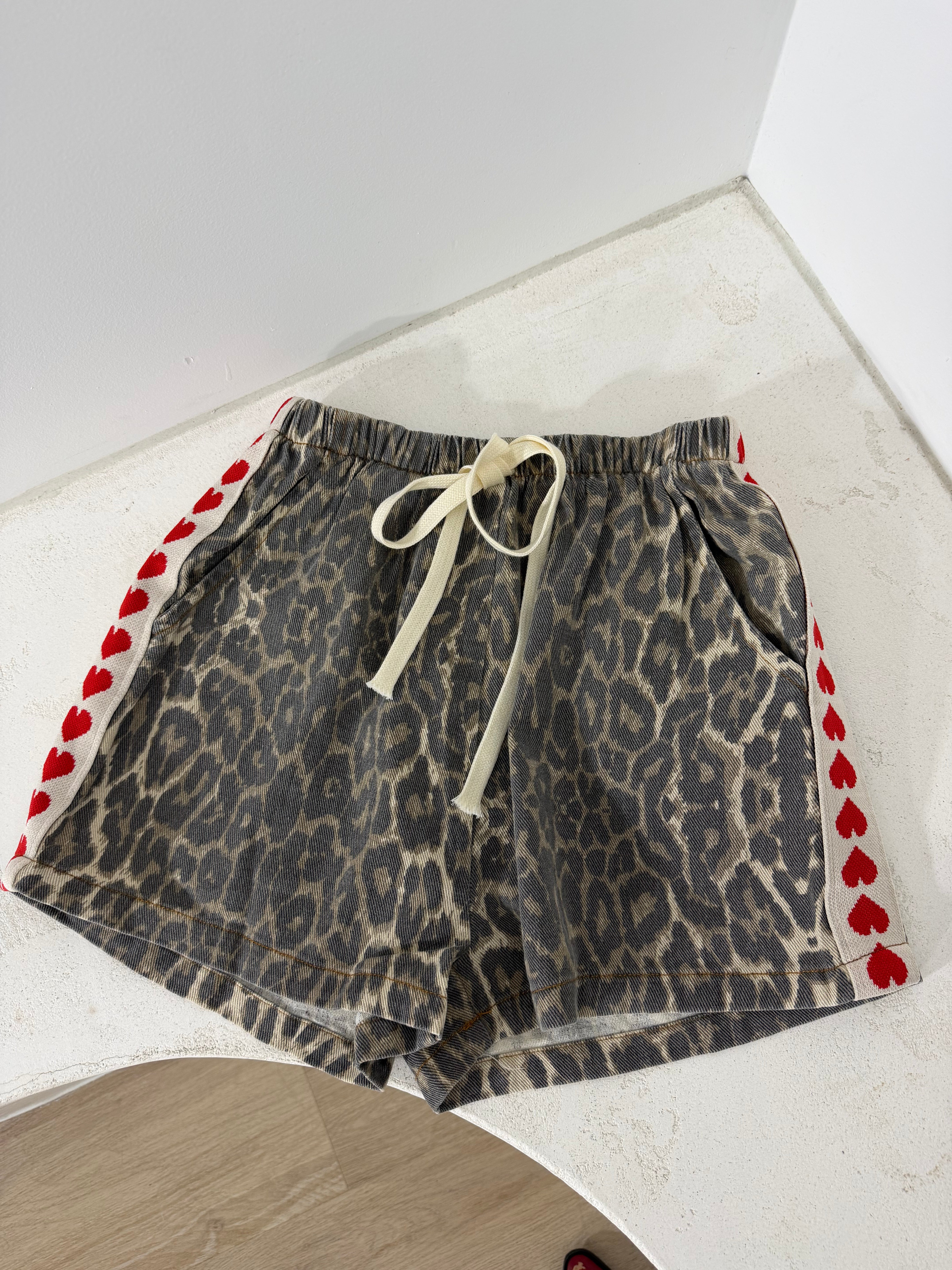 By Frankie Shorts - Leopard & Heart Racer