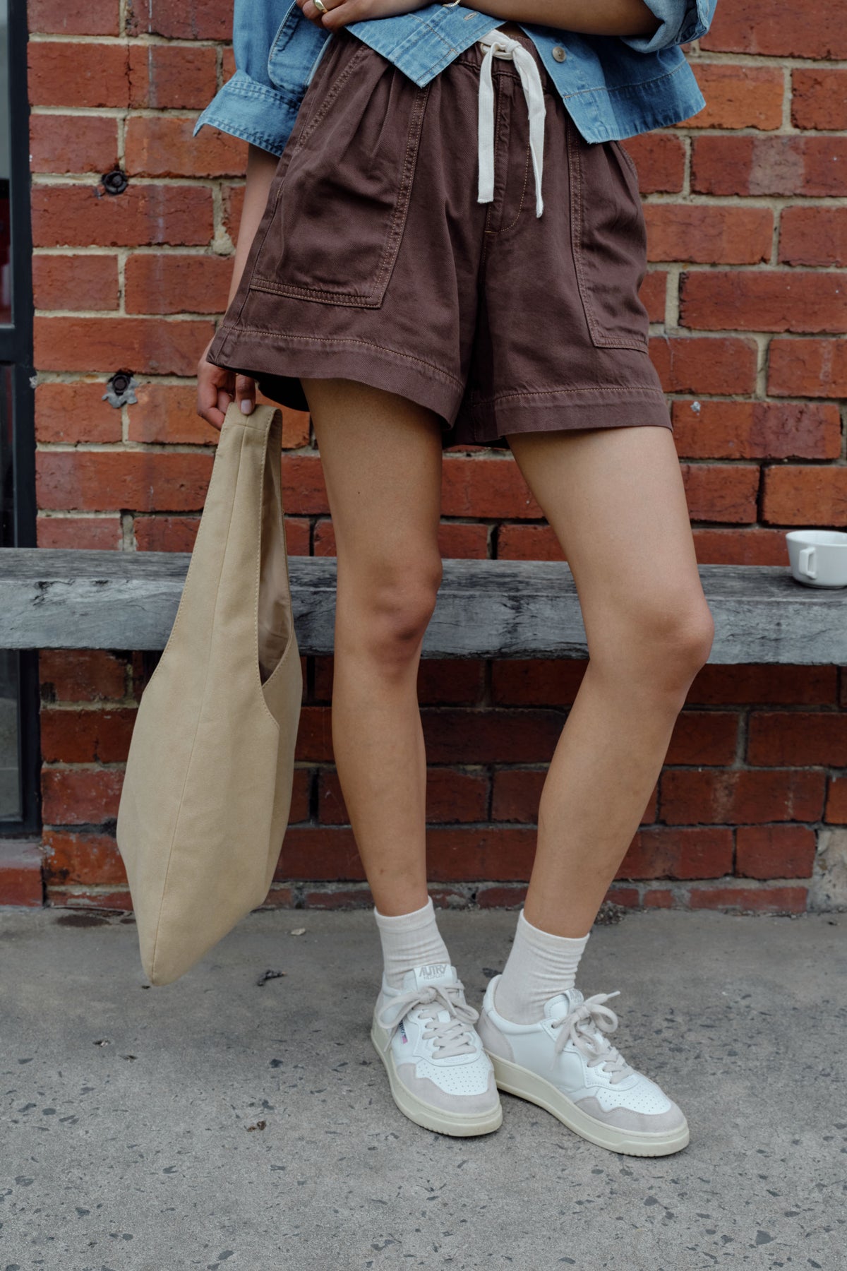 Ceres Life Darcy Relaxed Everyday Short - Chocolate
