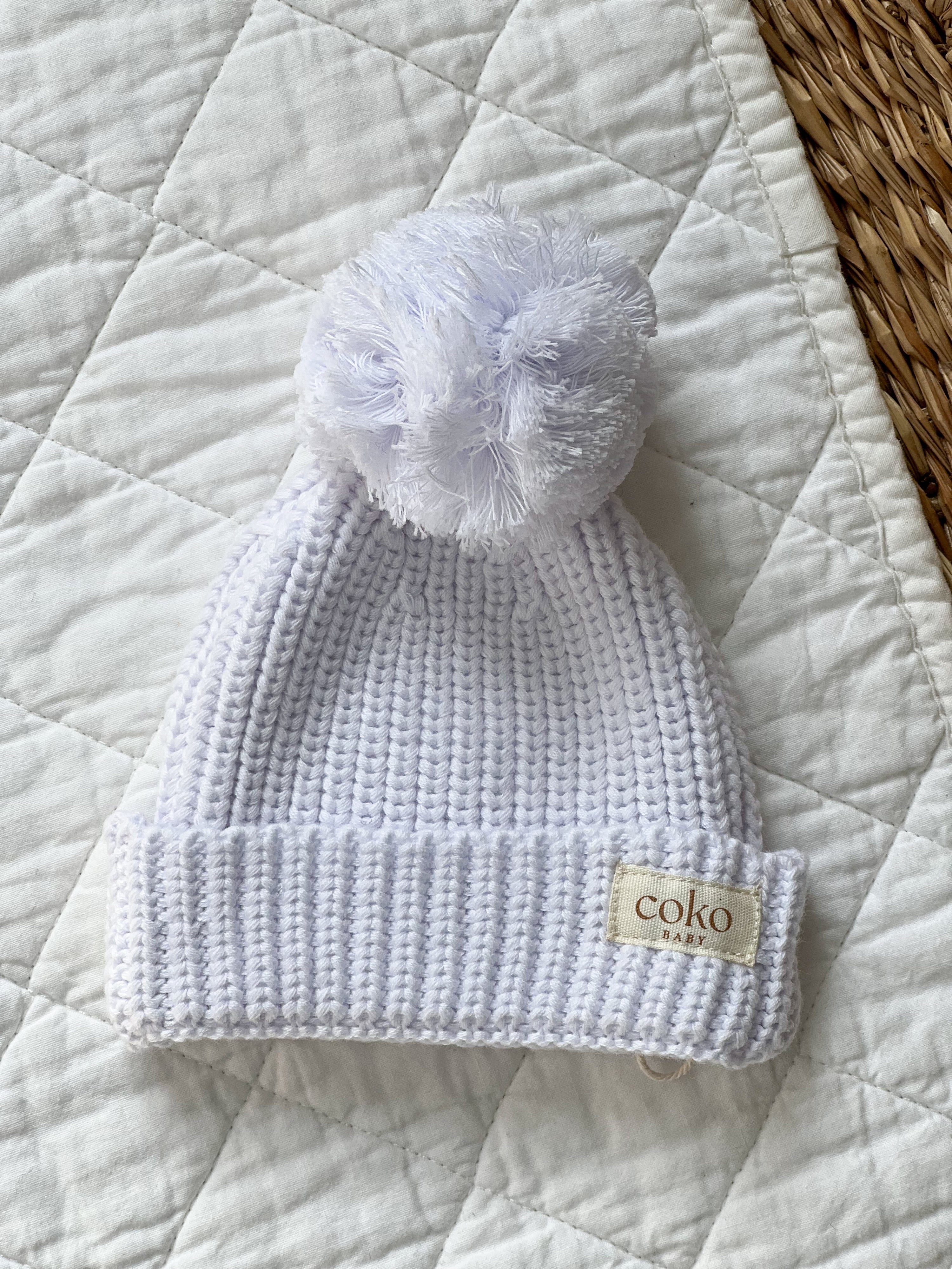 Coko Baby Beanie - Milk