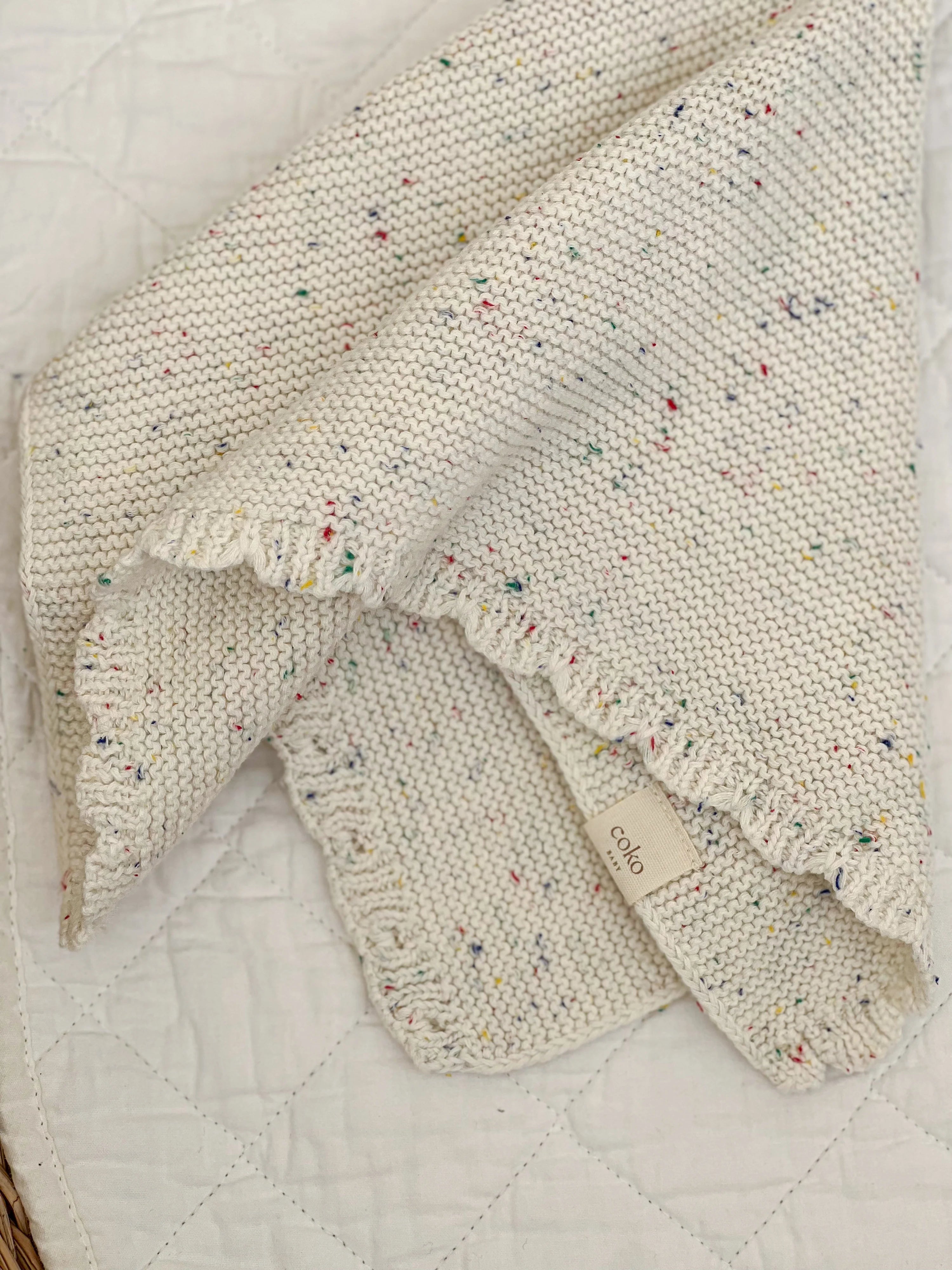 Coko Baby Heirloom Bunny Comforters - Milk