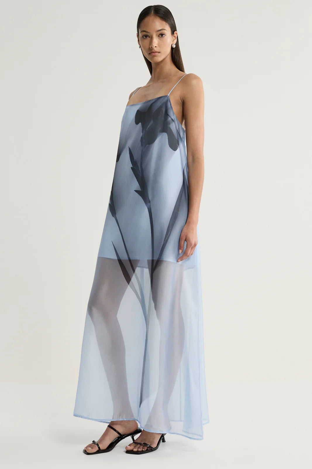 Elka Collective Jade Dress - Blue Floral Print