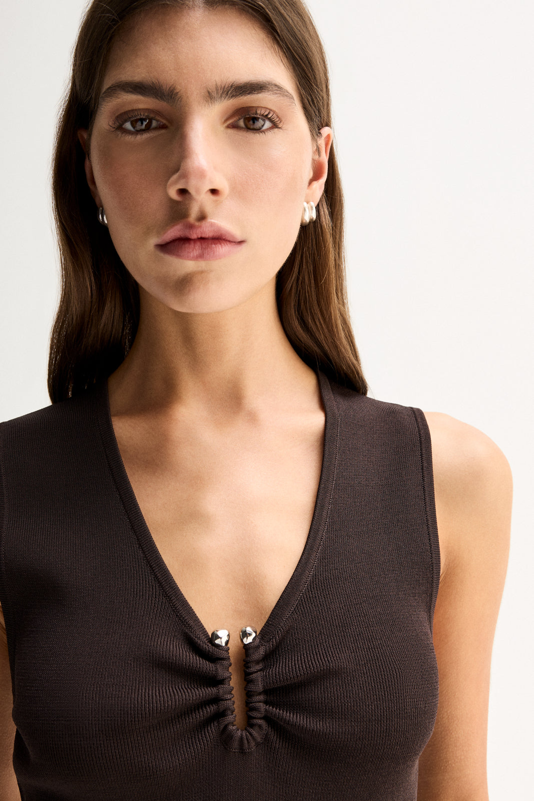 Elka Collective Lindsay Knit Top - Chocolate