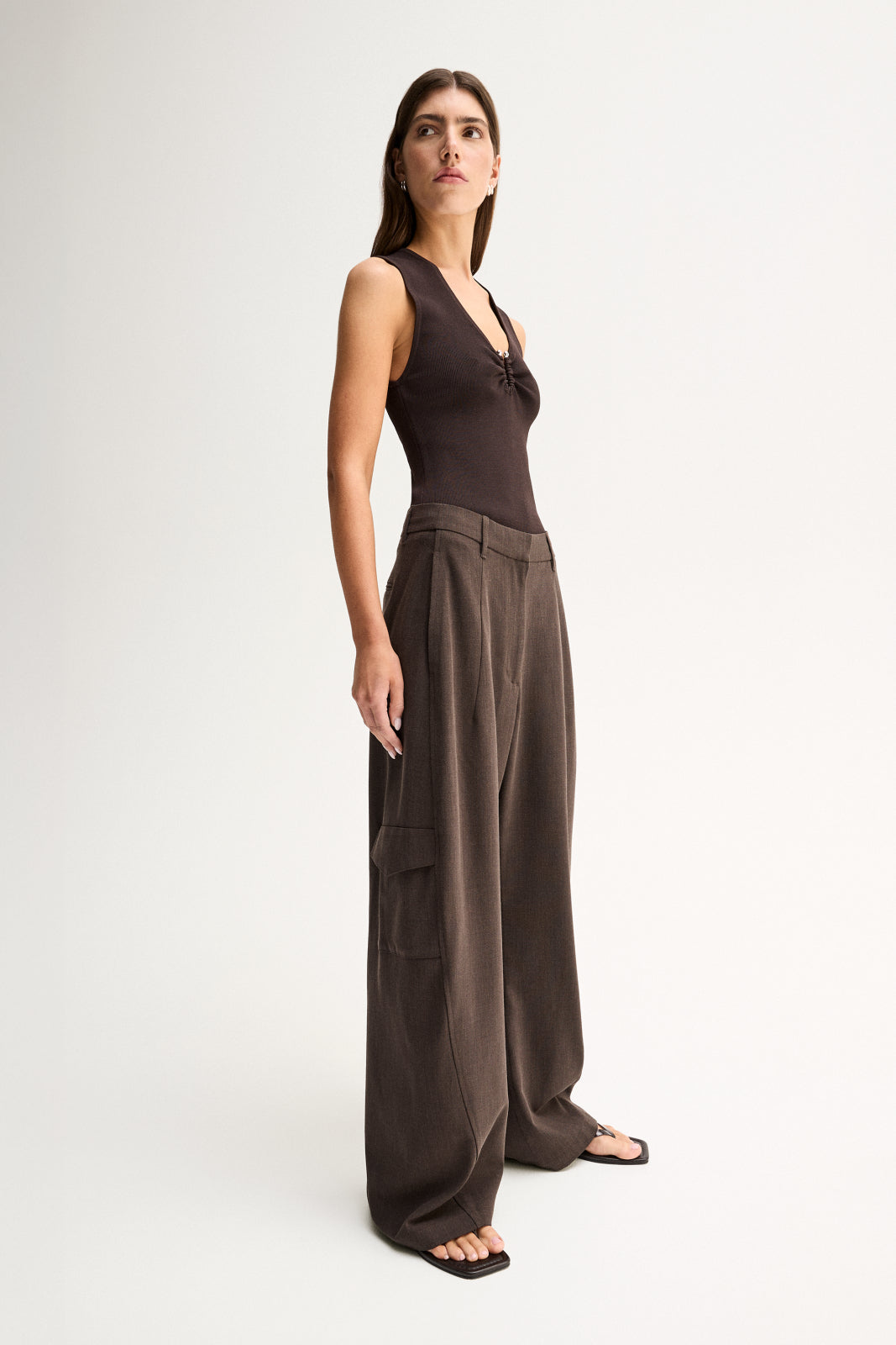 Elka Collective Lindsay Knit Top - Chocolate