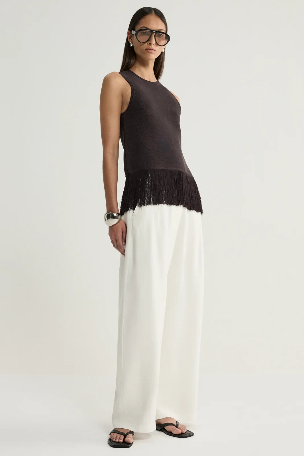 Elka Collective Miles Knit Top - Chocolate