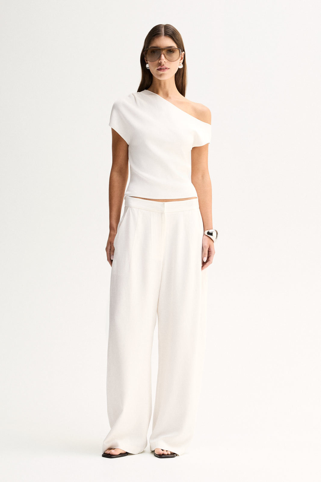 Elka Collective Talia Knit Top - White