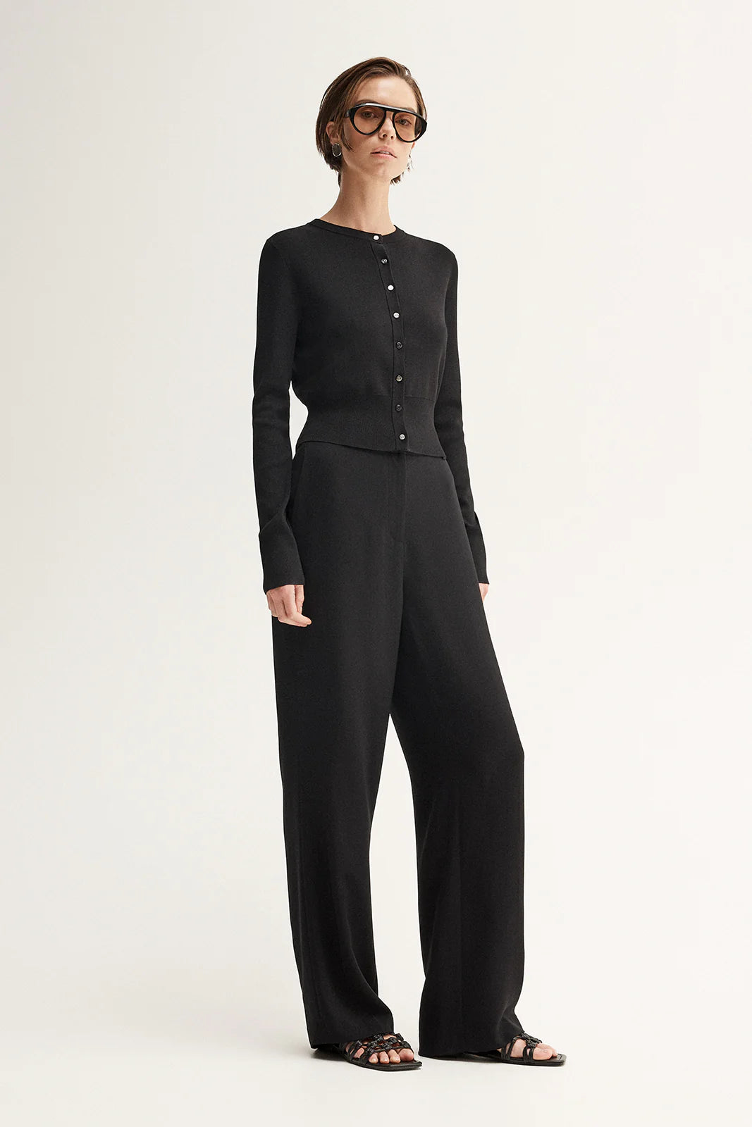 Elka Collective Penny Knit Cardigan - Black