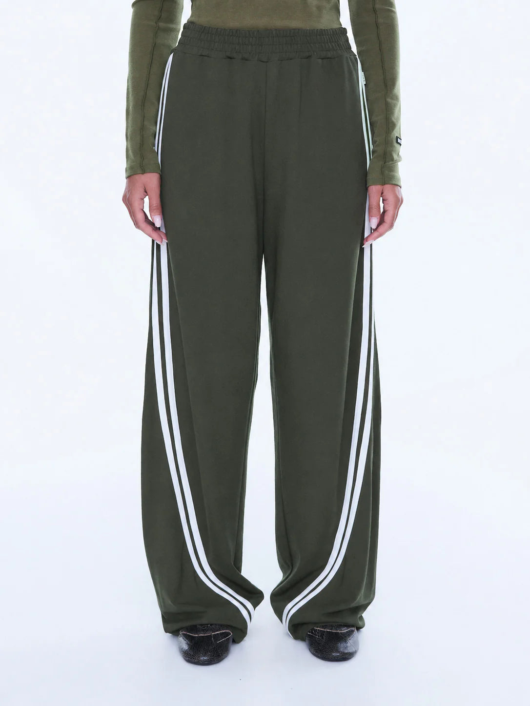 Ena Pelly Valentina Stripe Pant - Olive