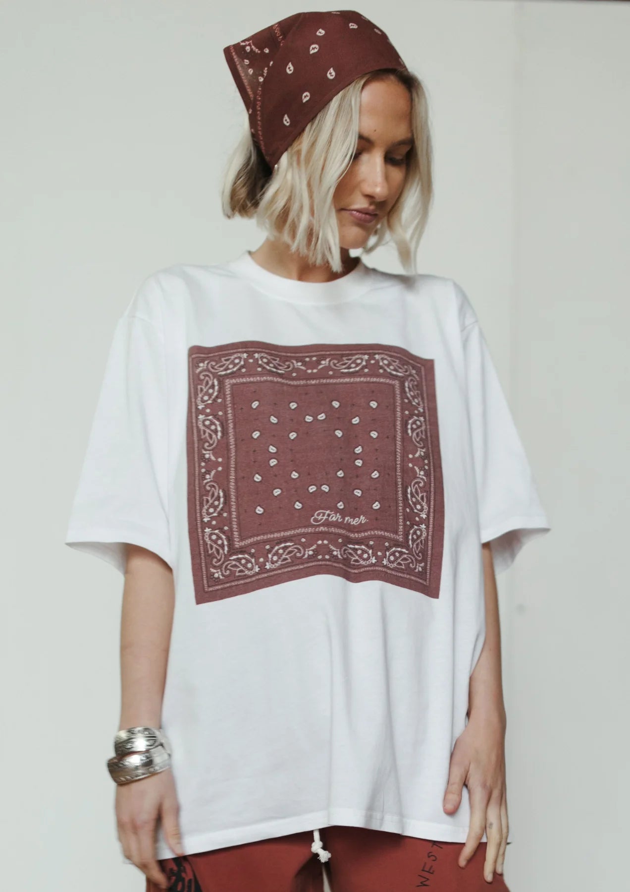 FAR MER. By Whitney Bandana Crew Tee