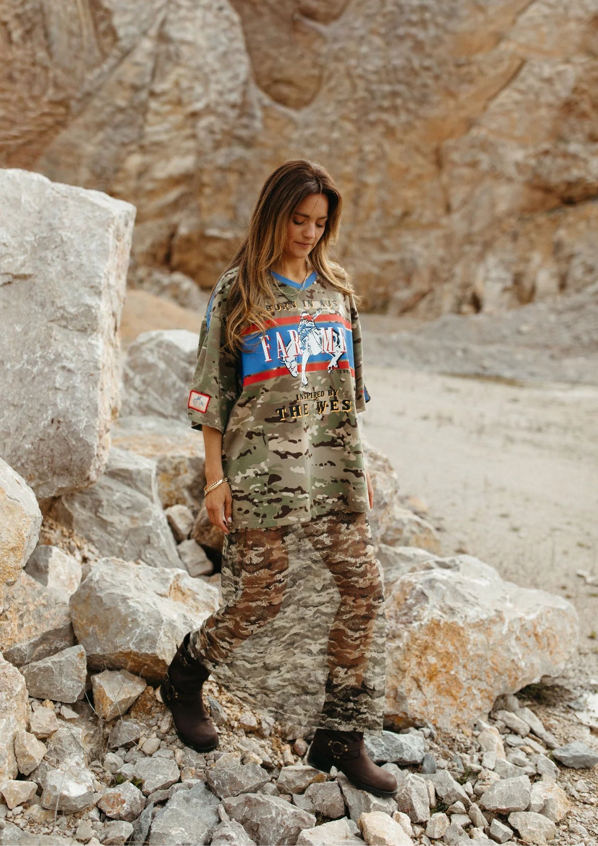 FAR MER. by Whitney Camo Lace Skirt COMING SOON