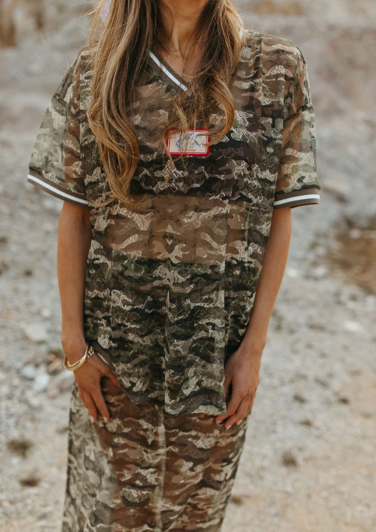 FAR MER. by Whitney Camo Lace Vee COMING SOON