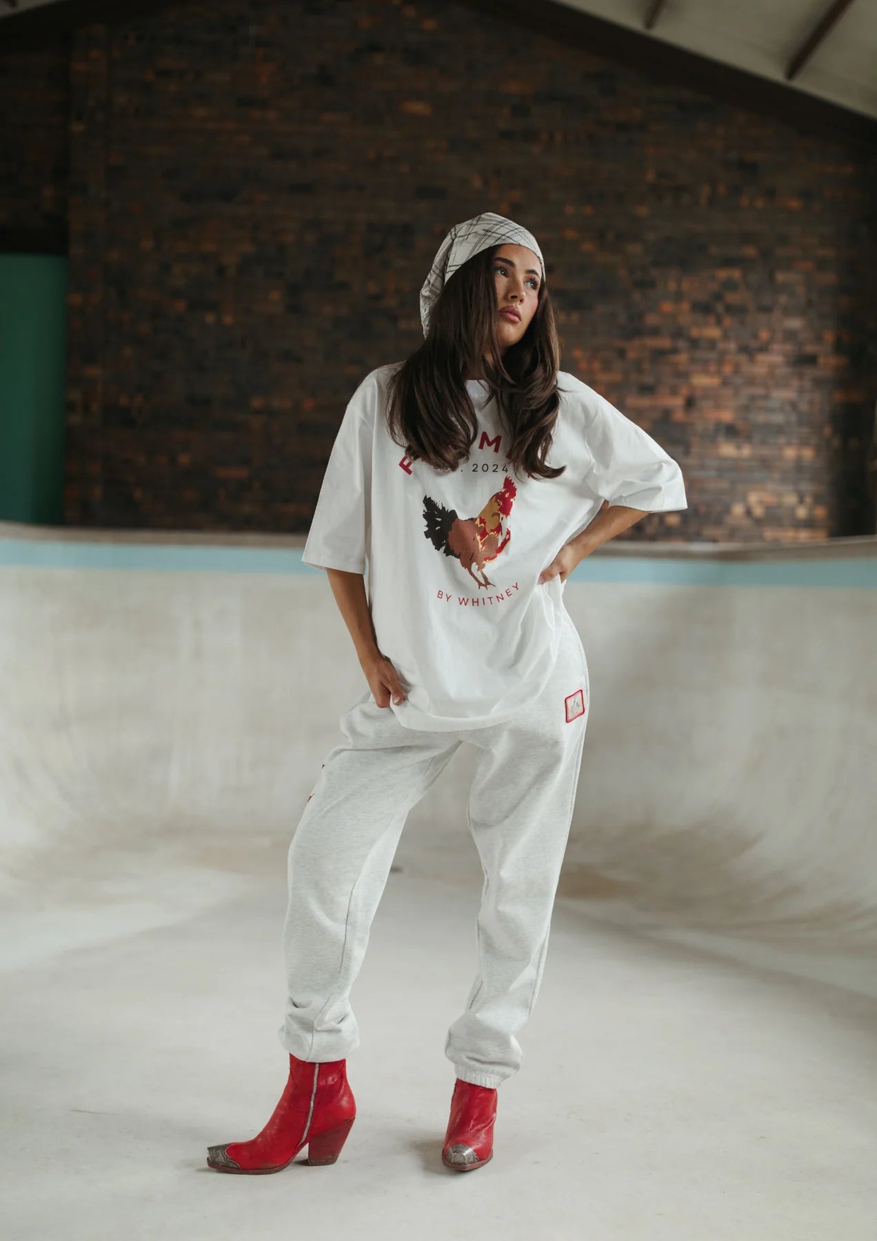 FAR MER By Whitney Bronc Patch Track Pant
